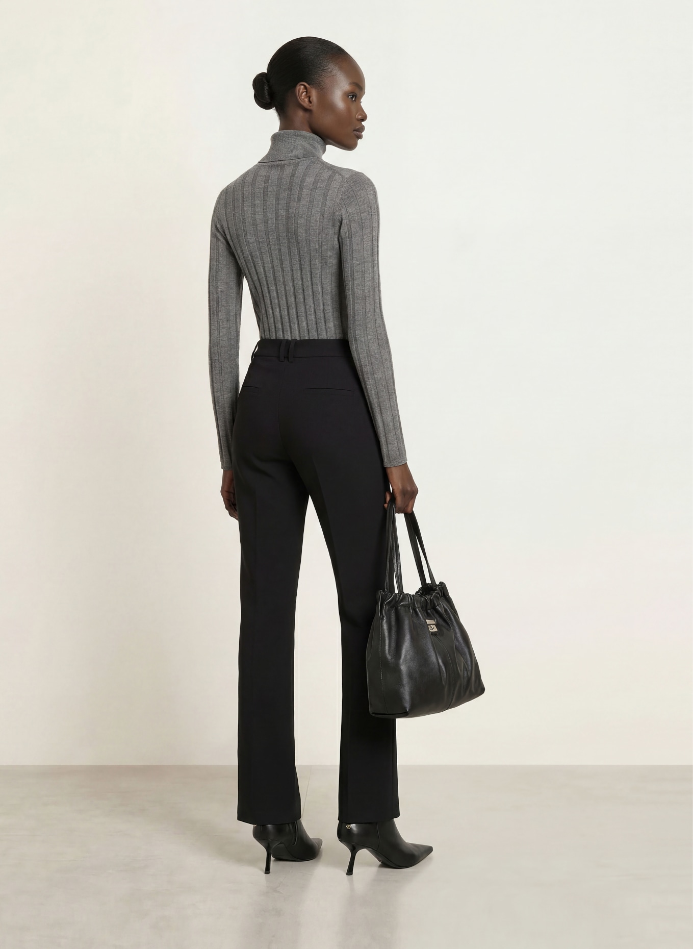 SEM PER LEI Turtleneck sweater: GRAY