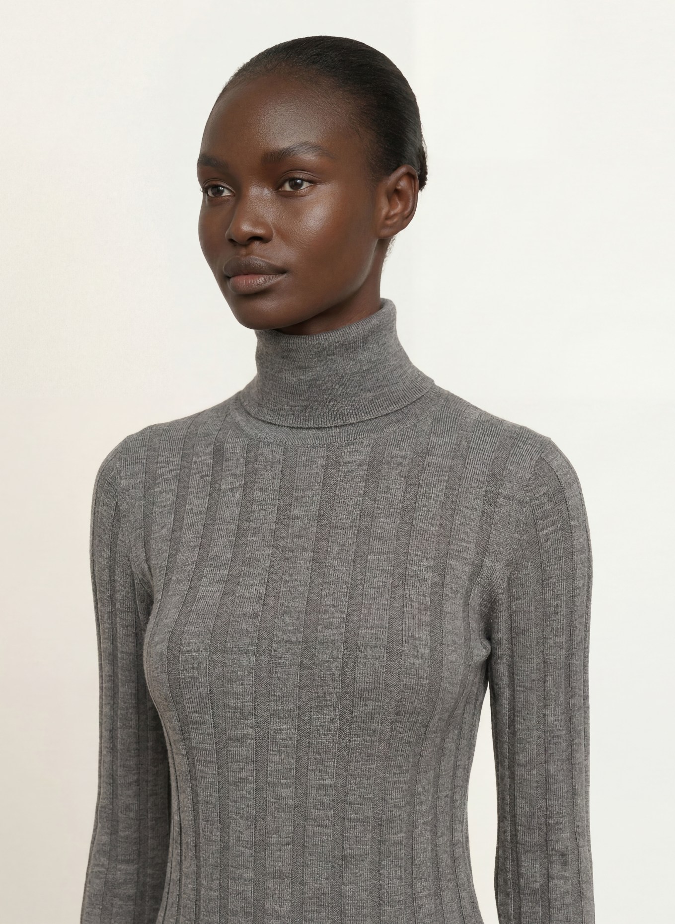SEM PER LEI Turtleneck sweater: GRAY