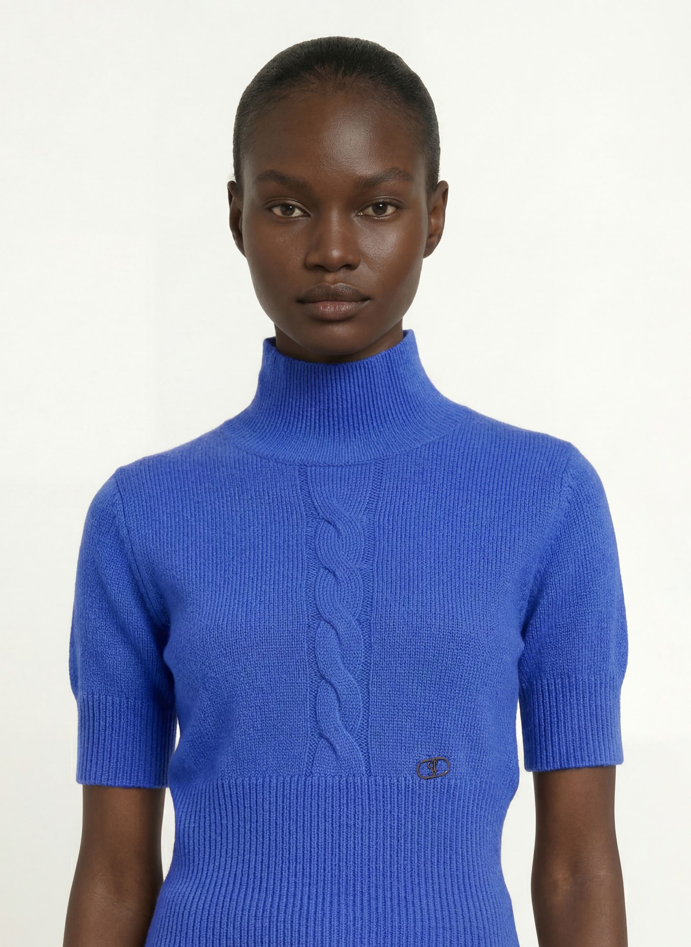 SEM PER LEI Strickshirt aus Cashmere: BLAU