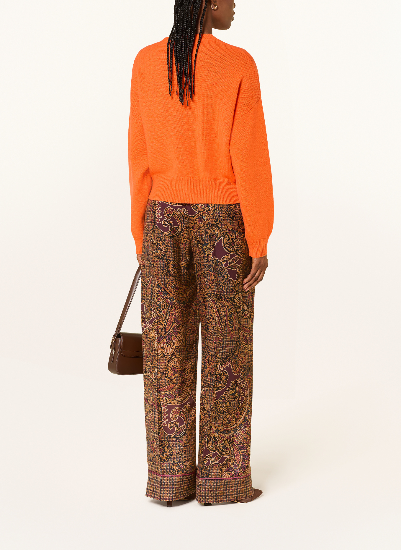 SEM PER LEI Strickjacke aus Cashmere: ORANGE