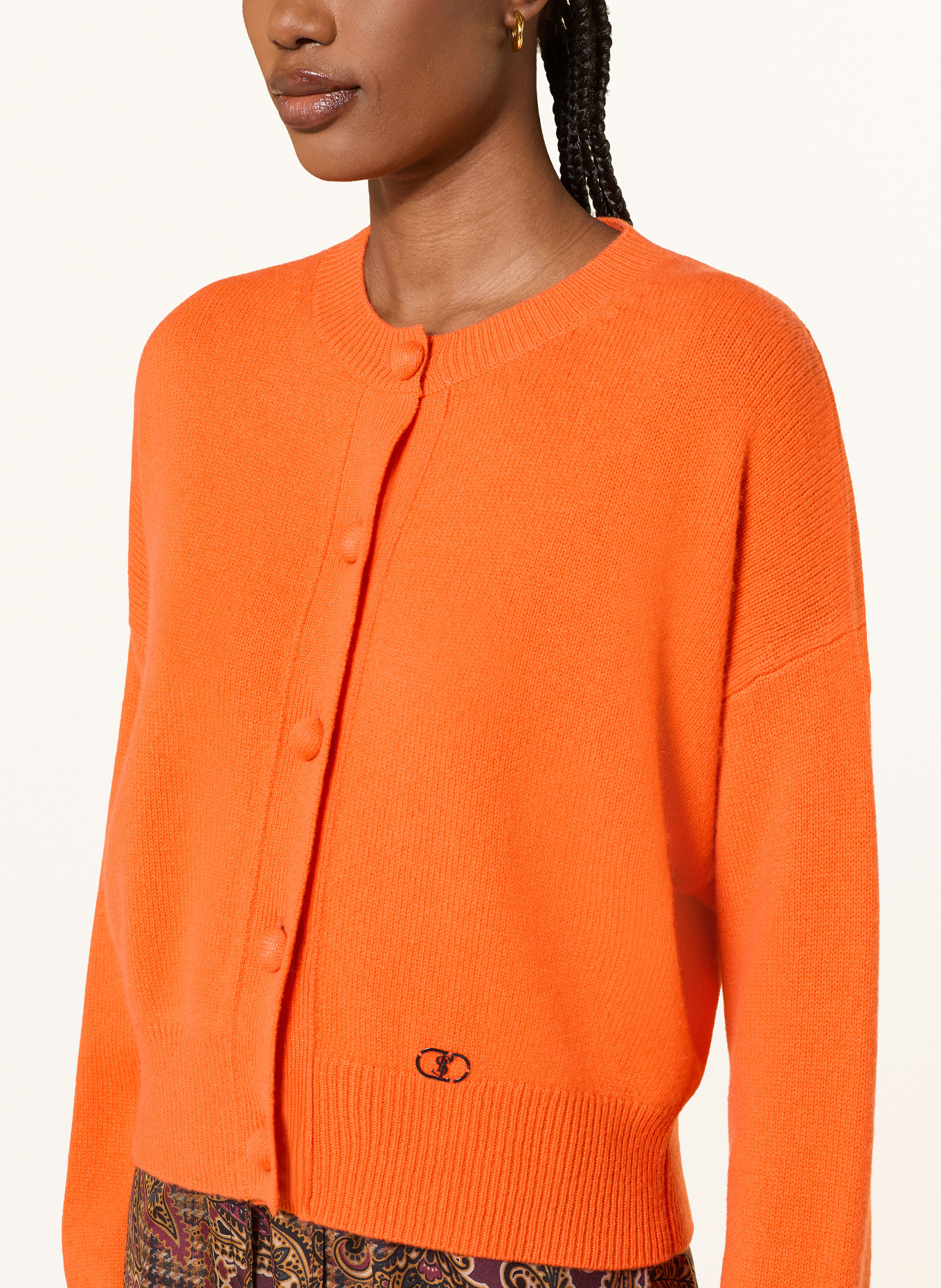SEM PER LEI Strickjacke aus Cashmere: ORANGE