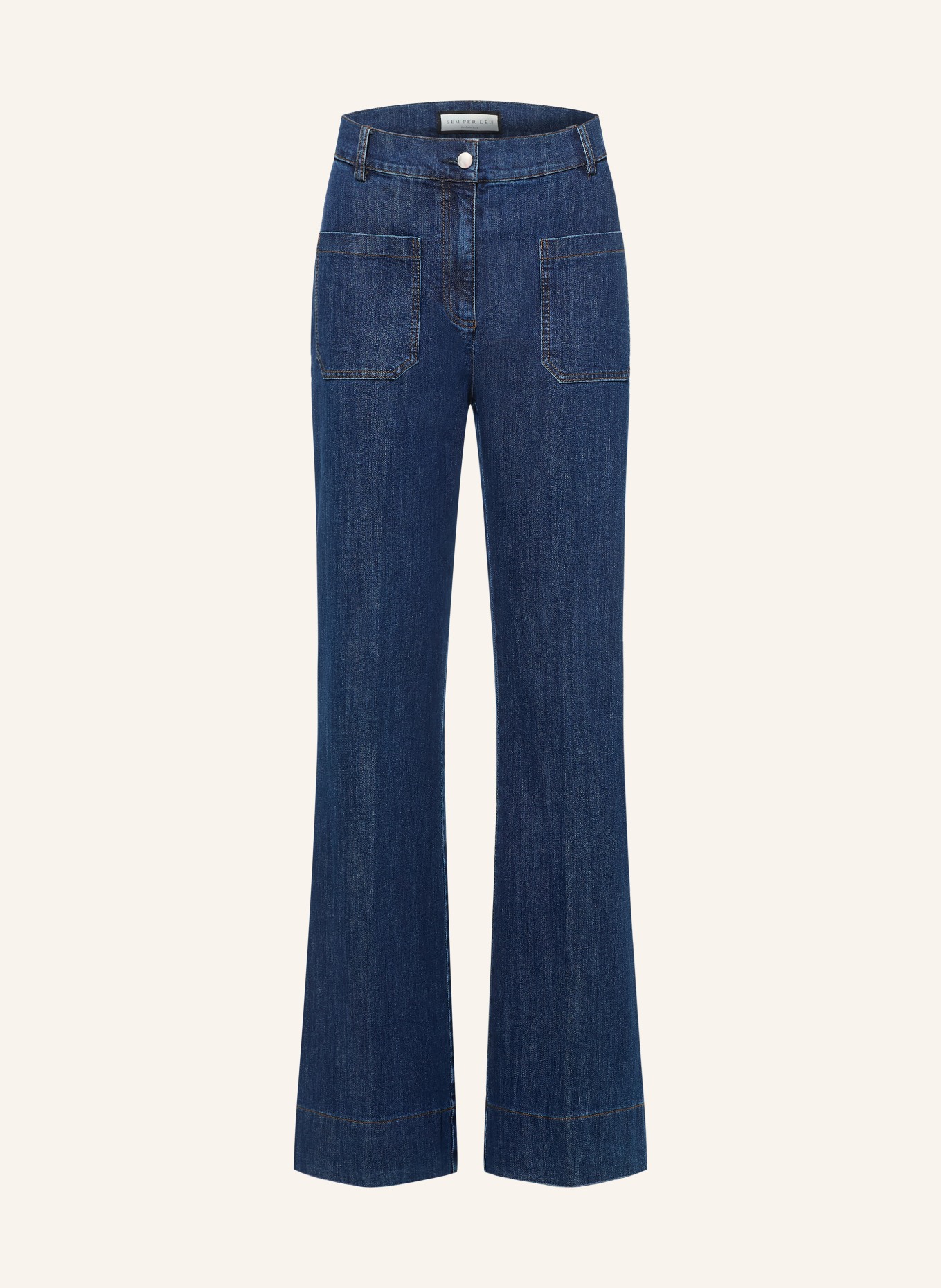 SEM PER LEI Flared jeans: 185 denim