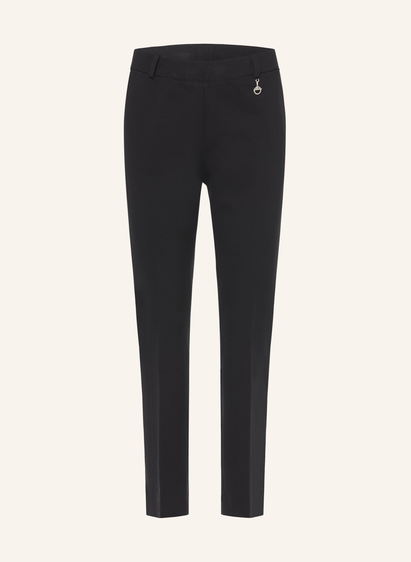 SEM PER LEI Pantaloni bootcut din jersey: NEGRU