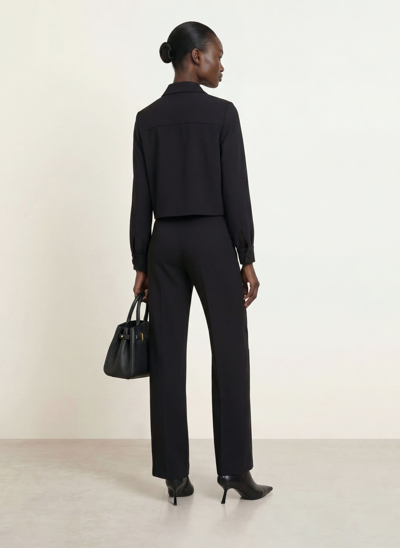 SEM PER LEI Jersey Marlene pants: BLACK