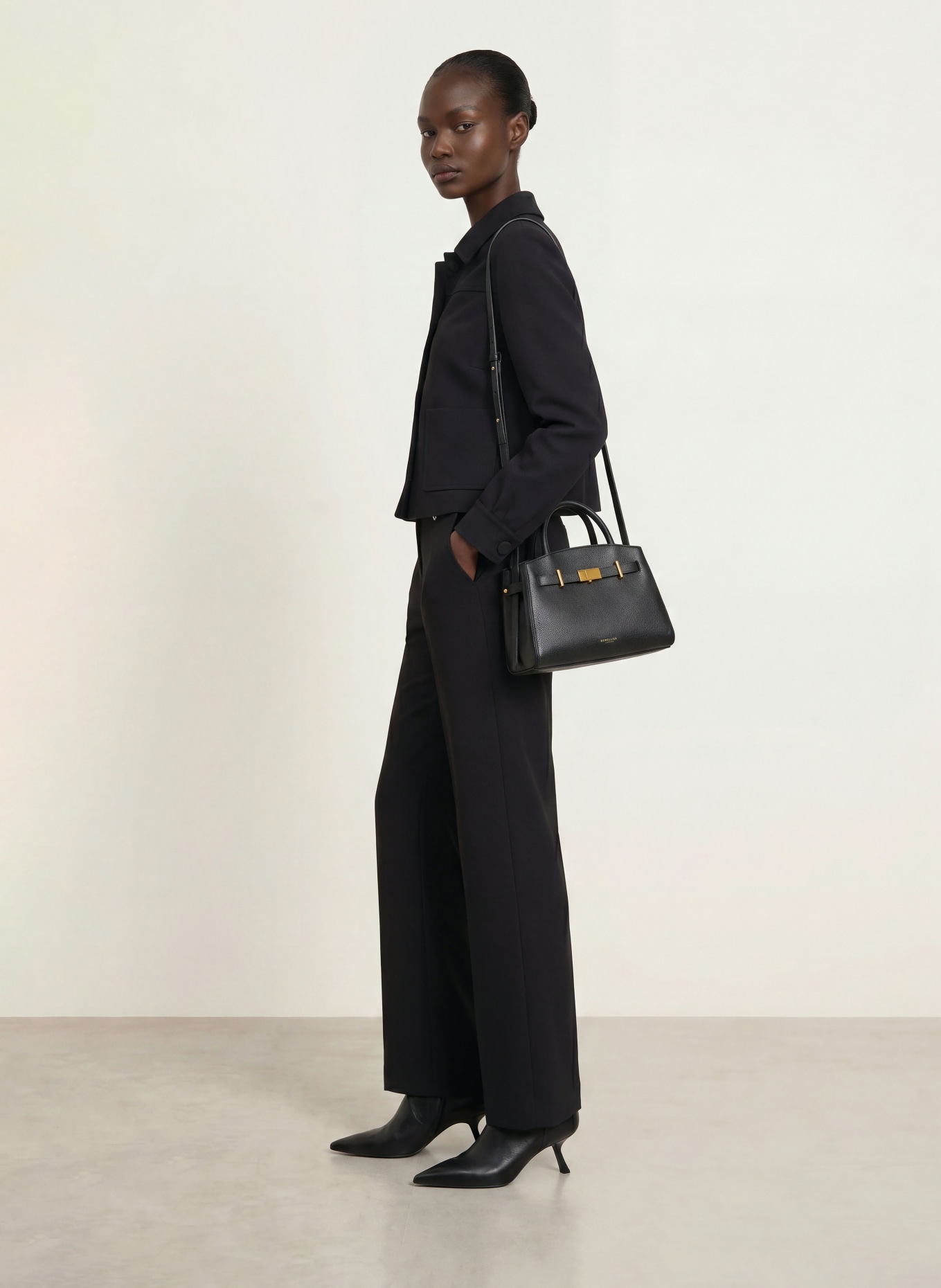 SEM PER LEI Jersey Marlene pants: BLACK