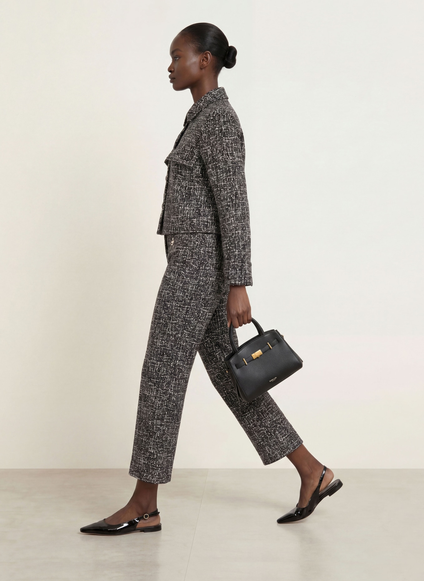 SEM PER LEI Jersey culottes: BLACK / WHITE