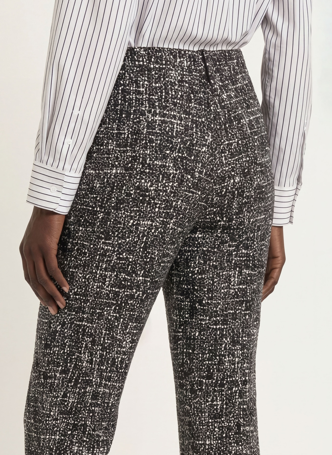 SEM PER LEI Jersey culottes: BLACK / WHITE