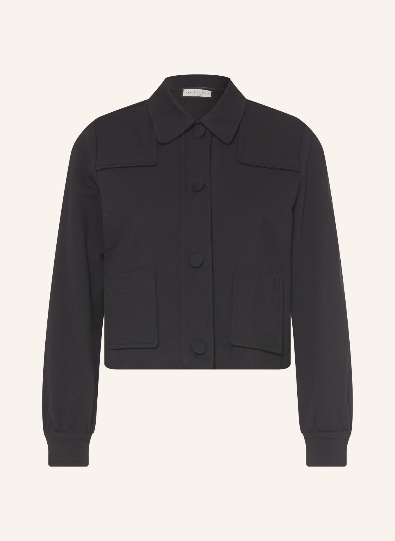 SEM PER LEI Jersey blazer: BLACK