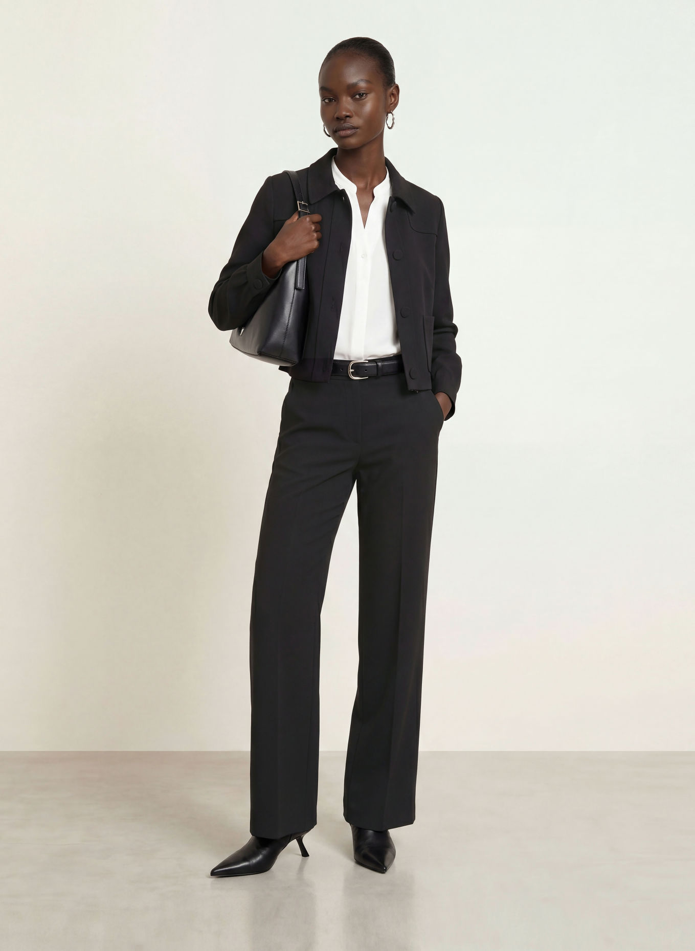 SEM PER LEI Jersey blazer: BLACK