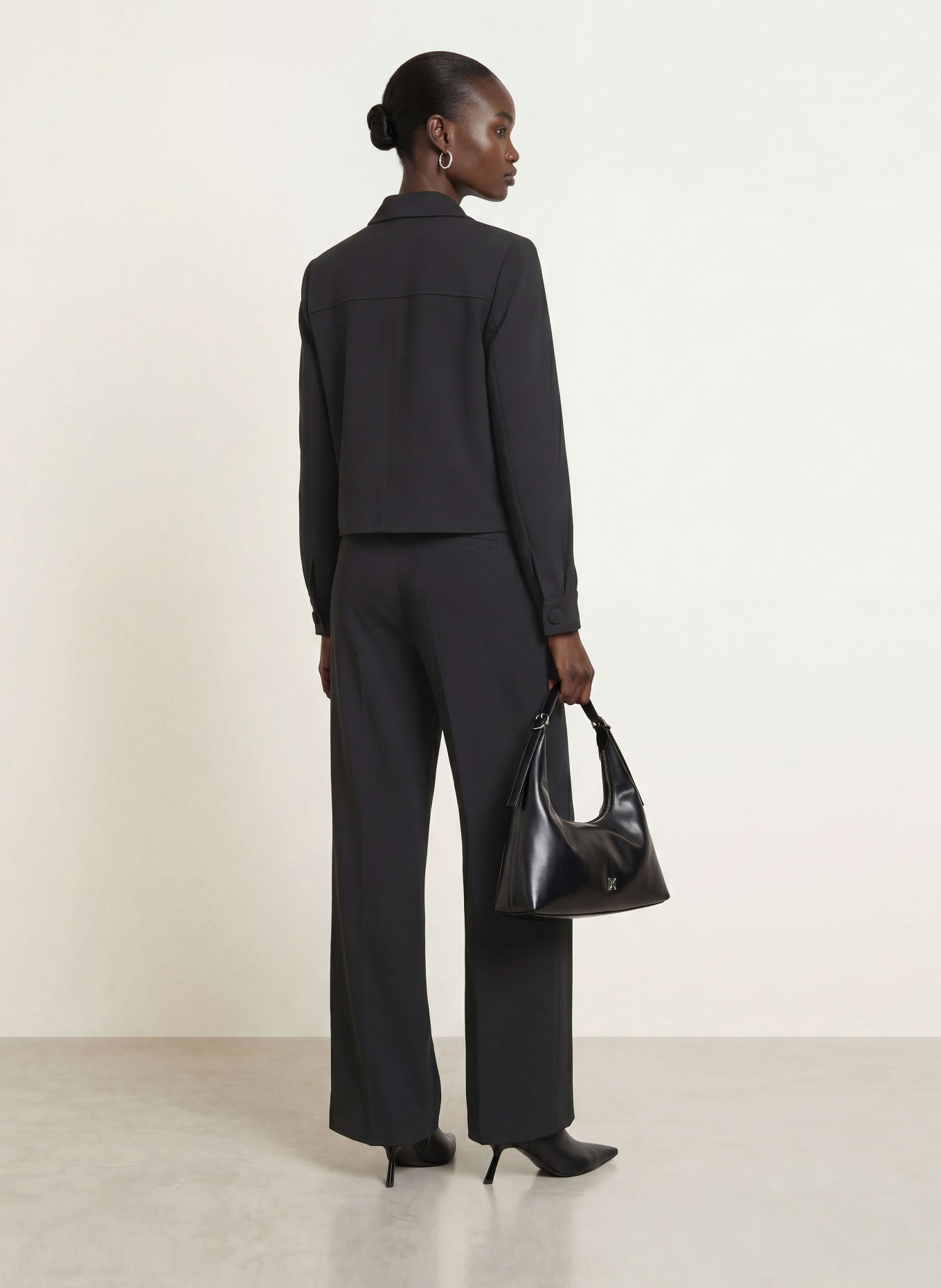 SEM PER LEI Jersey blazer: BLACK