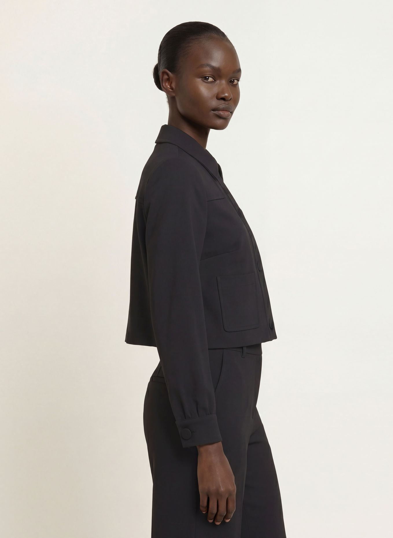 SEM PER LEI Jersey blazer: BLACK