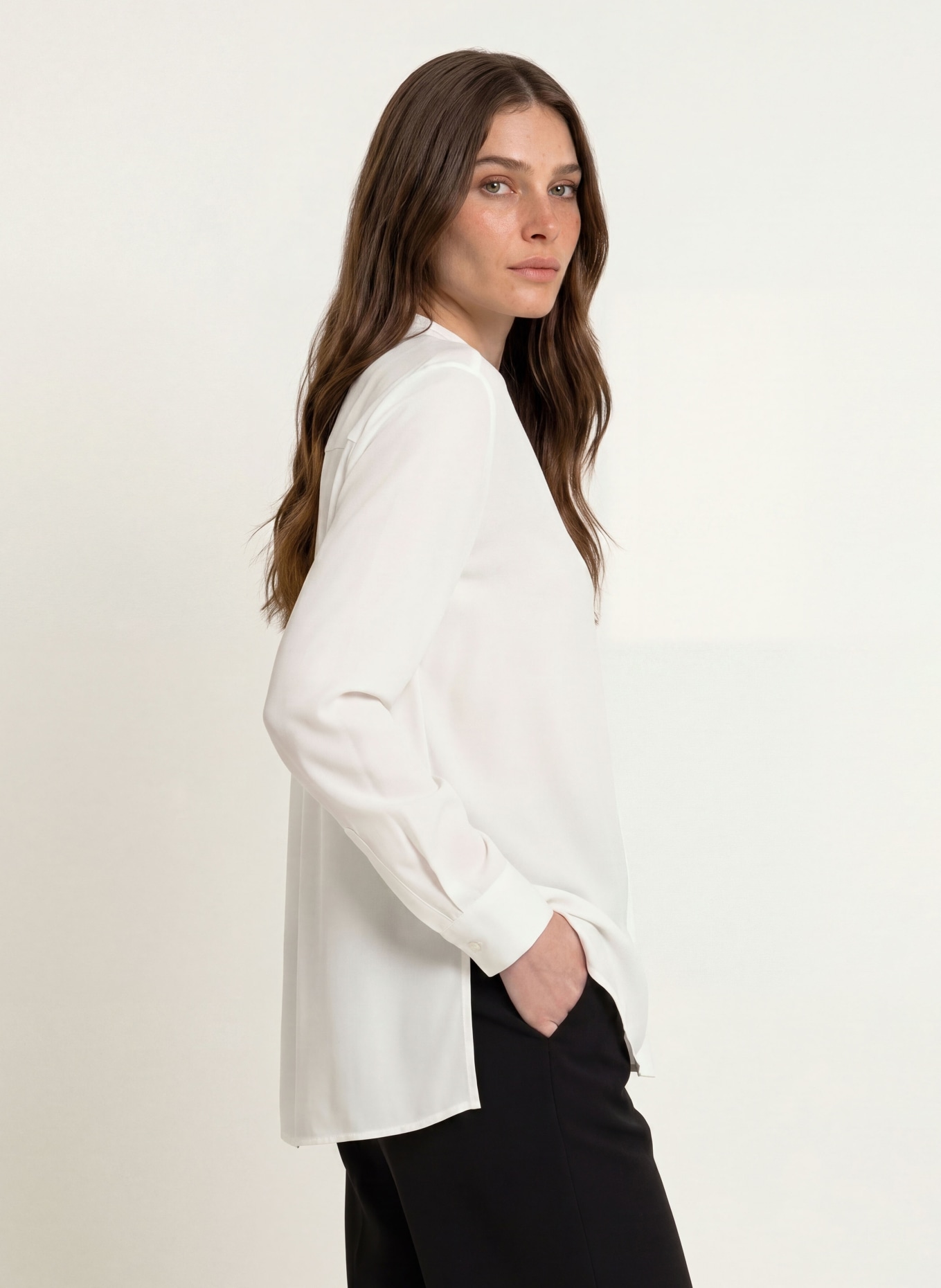 SEM PER LEI Blusenshirt: WEISS