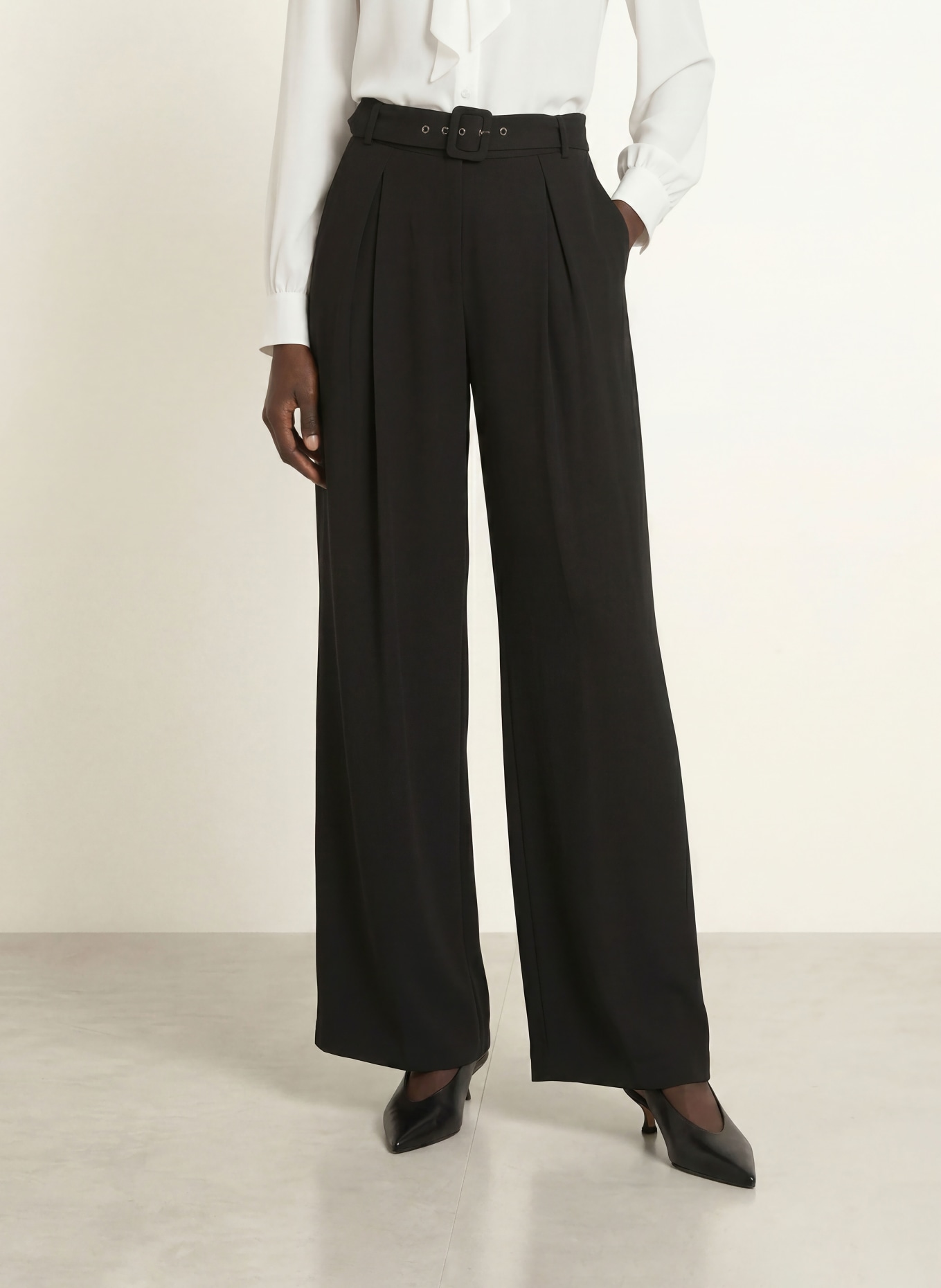 SEM PER LEI Marlenehose: SCHWARZ