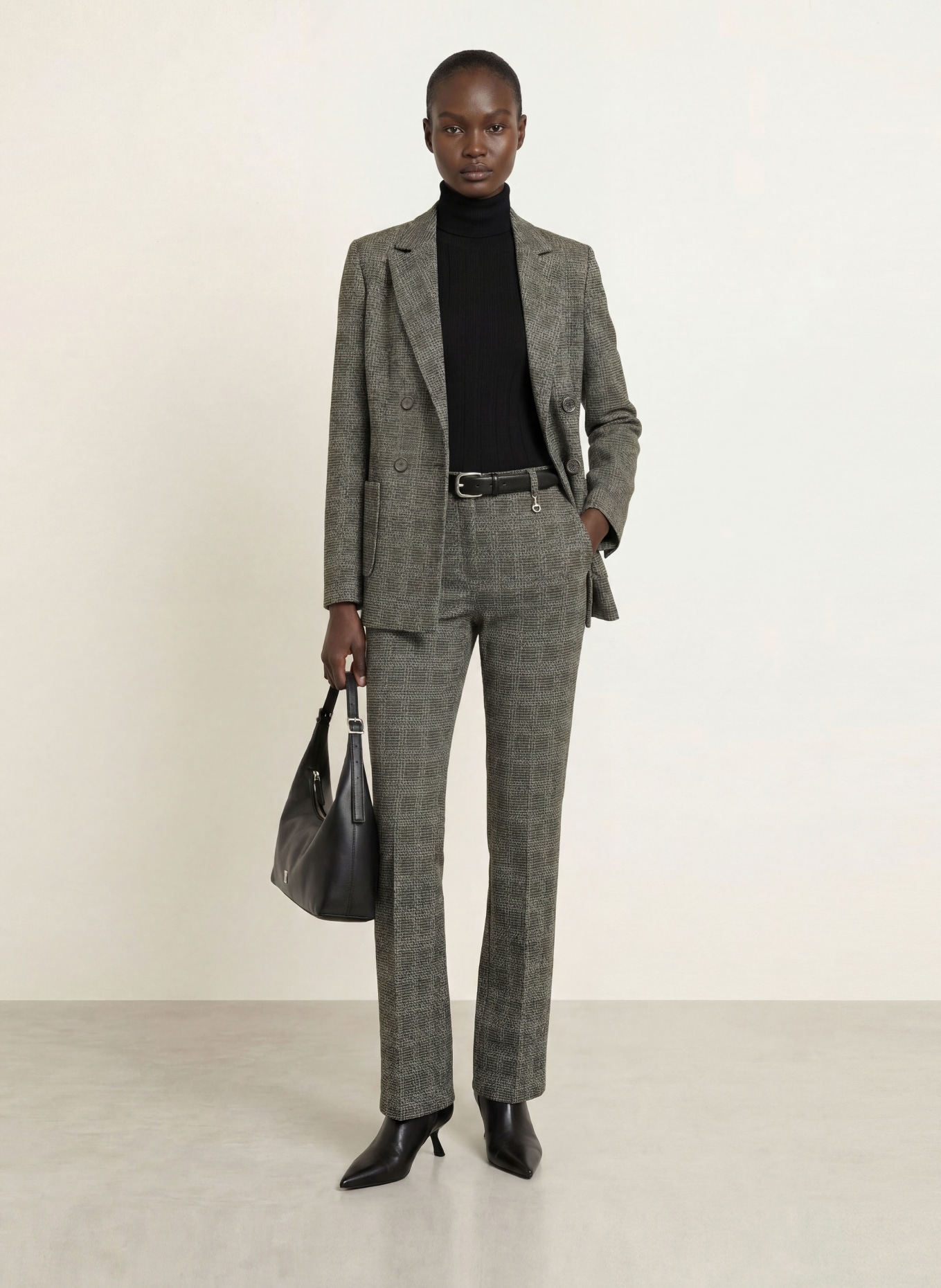 SEM PER LEI Pantalons: NOIR / BEIGE / BLEU CLAIR