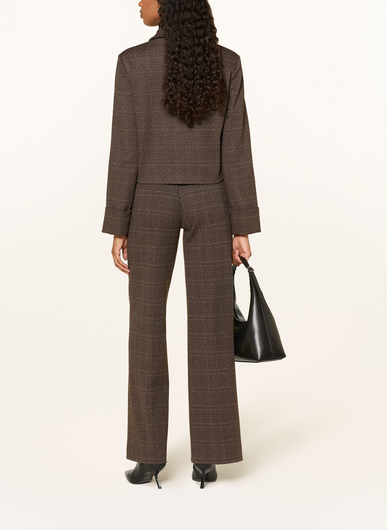 SEM PER LEI Marlene pants: BROWN / DARK BROWN / BEIGE