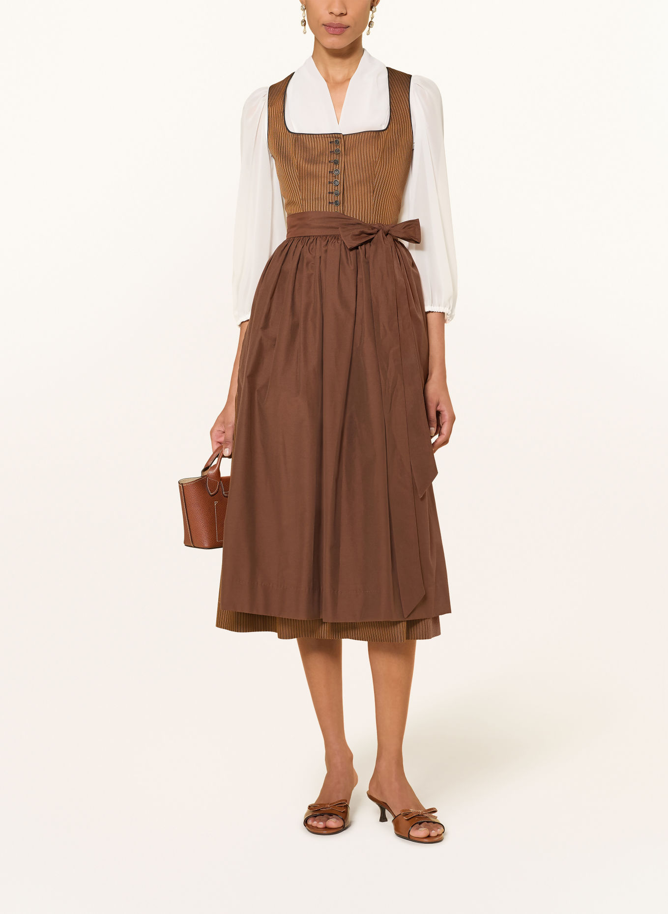 WALDORFF Dirndl GENI: BRUIN / LICHTBRUIN / ROSÉ