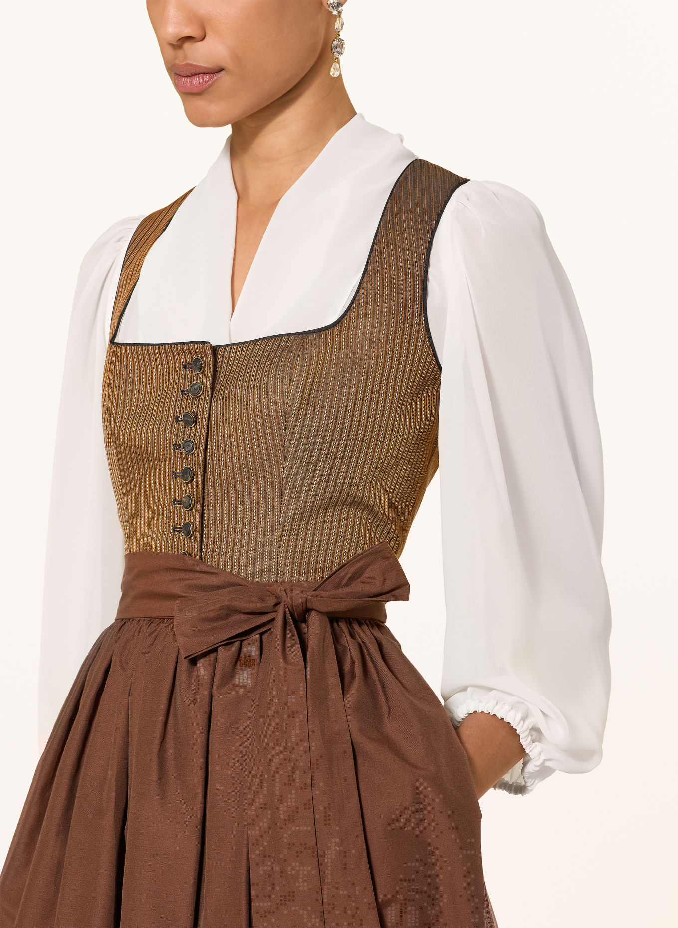 WALDORFF Dirndl GENI: BRUIN / LICHTBRUIN / ROSÉ