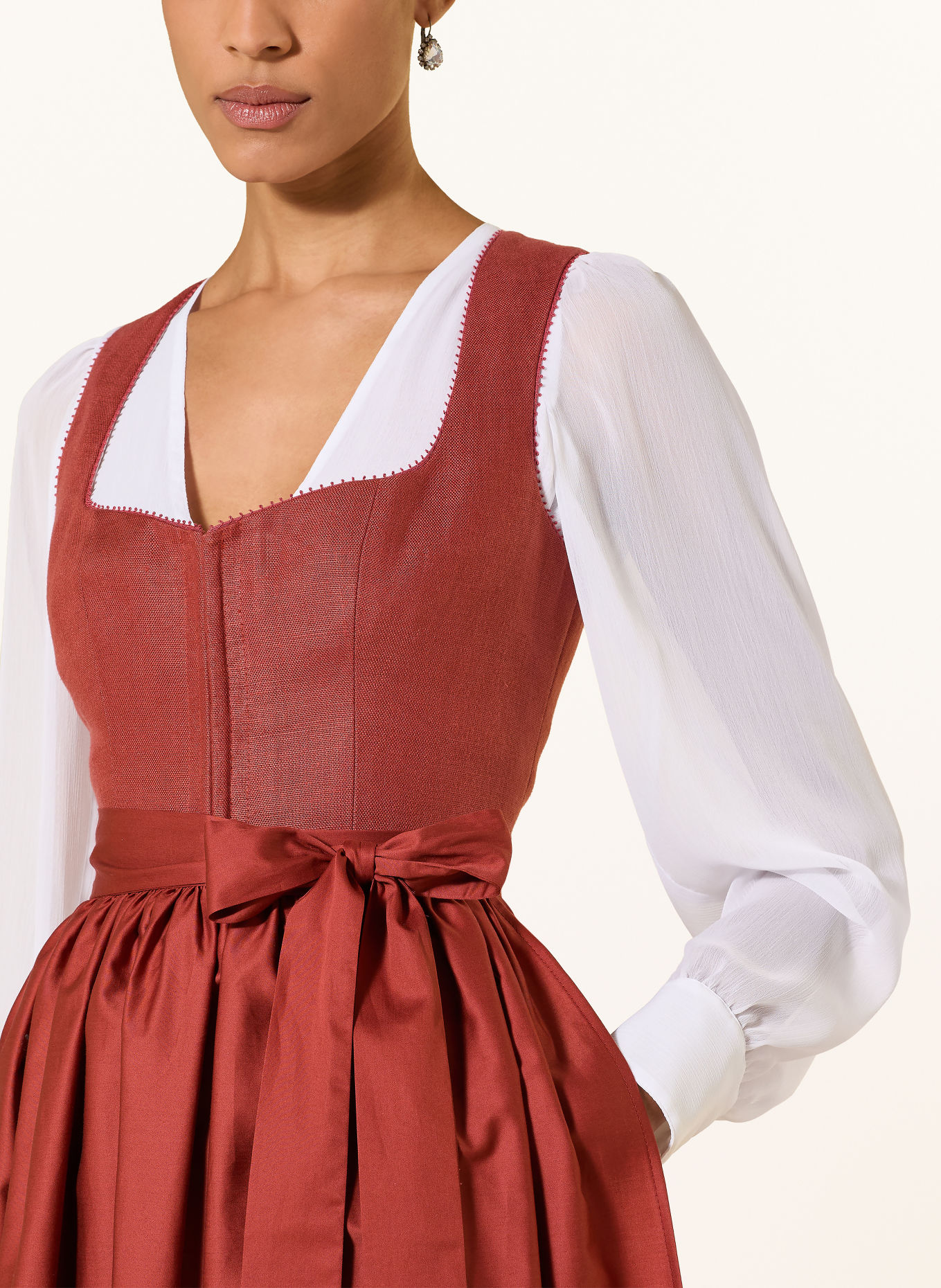 WALDORFF Dirndl PRIMULA: ROUGE