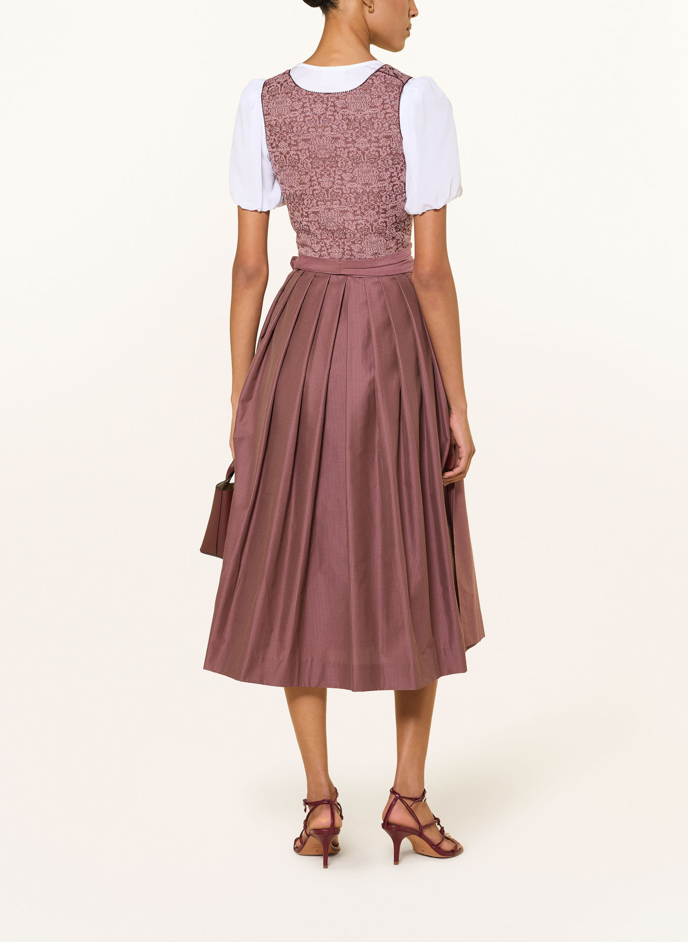WALDORFF Dirndl NICA en lin: ROSÉ / VIEUX ROSE