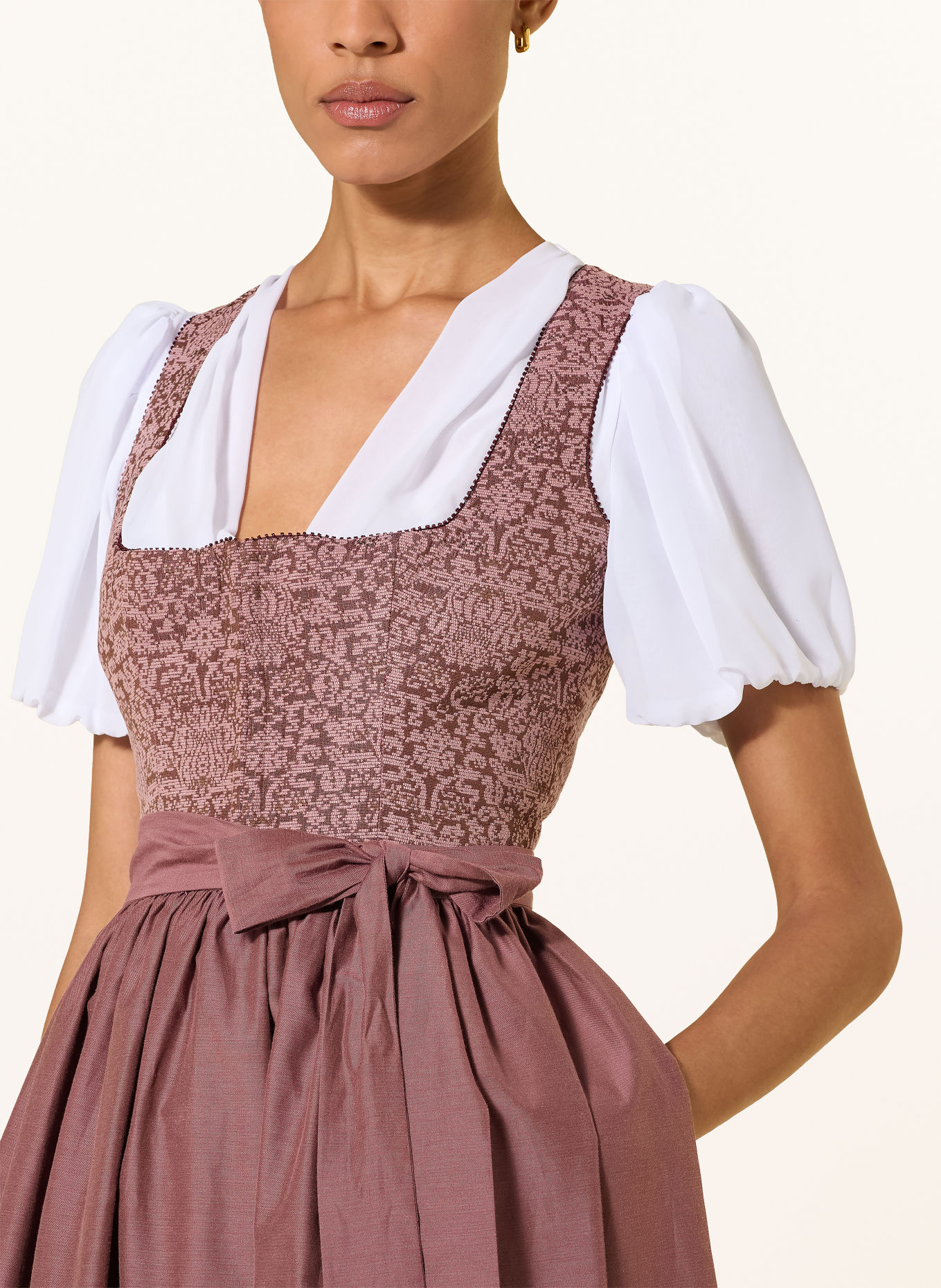 WALDORFF Dirndl NICA en lin: ROSÉ / VIEUX ROSE