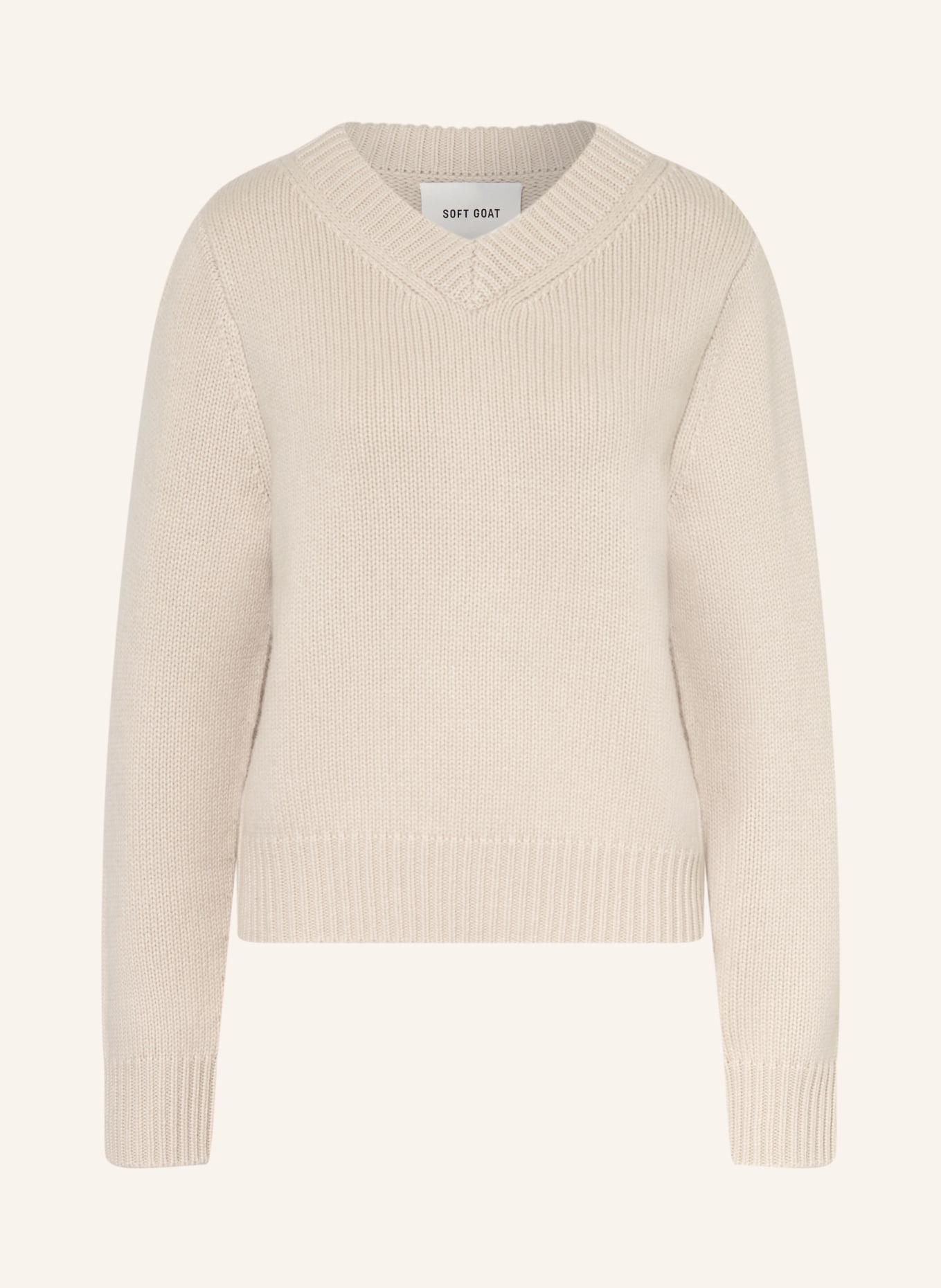 SOFT GOAT Cashmere-Pullover: CREME