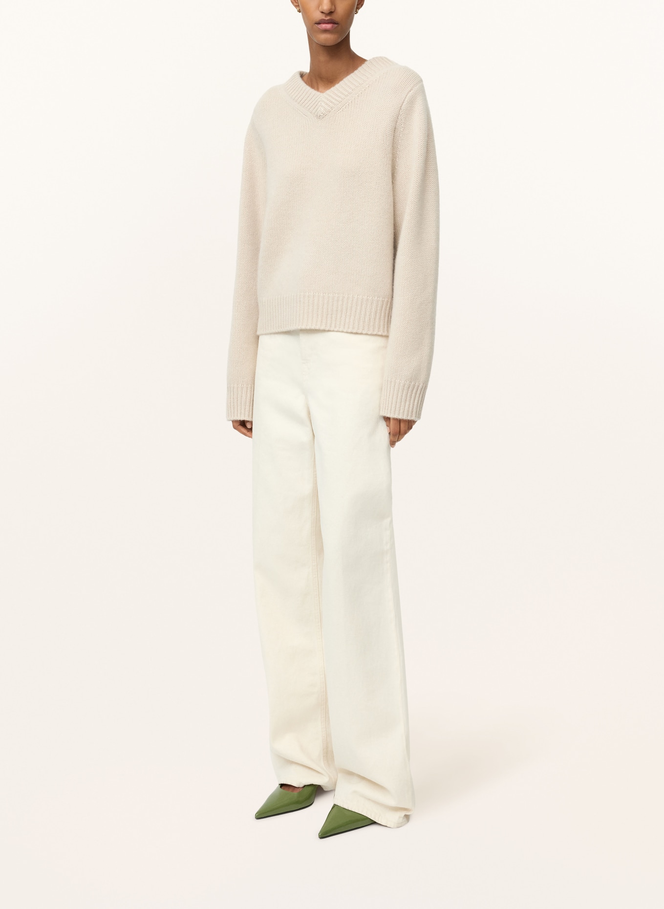 SOFT GOAT Cashmere-Pullover: CREME