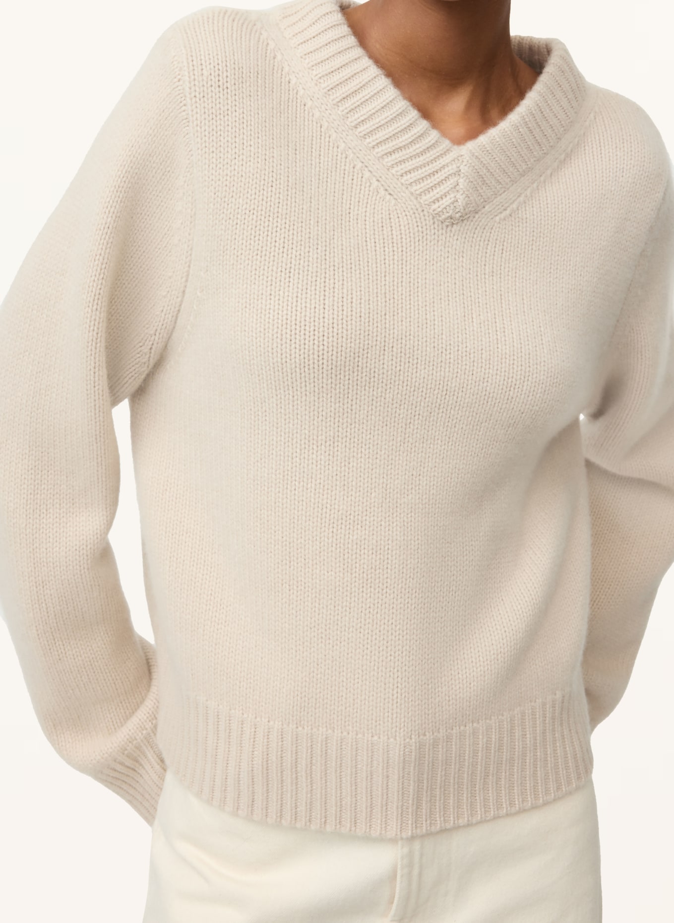 SOFT GOAT Cashmere-Pullover: CREME