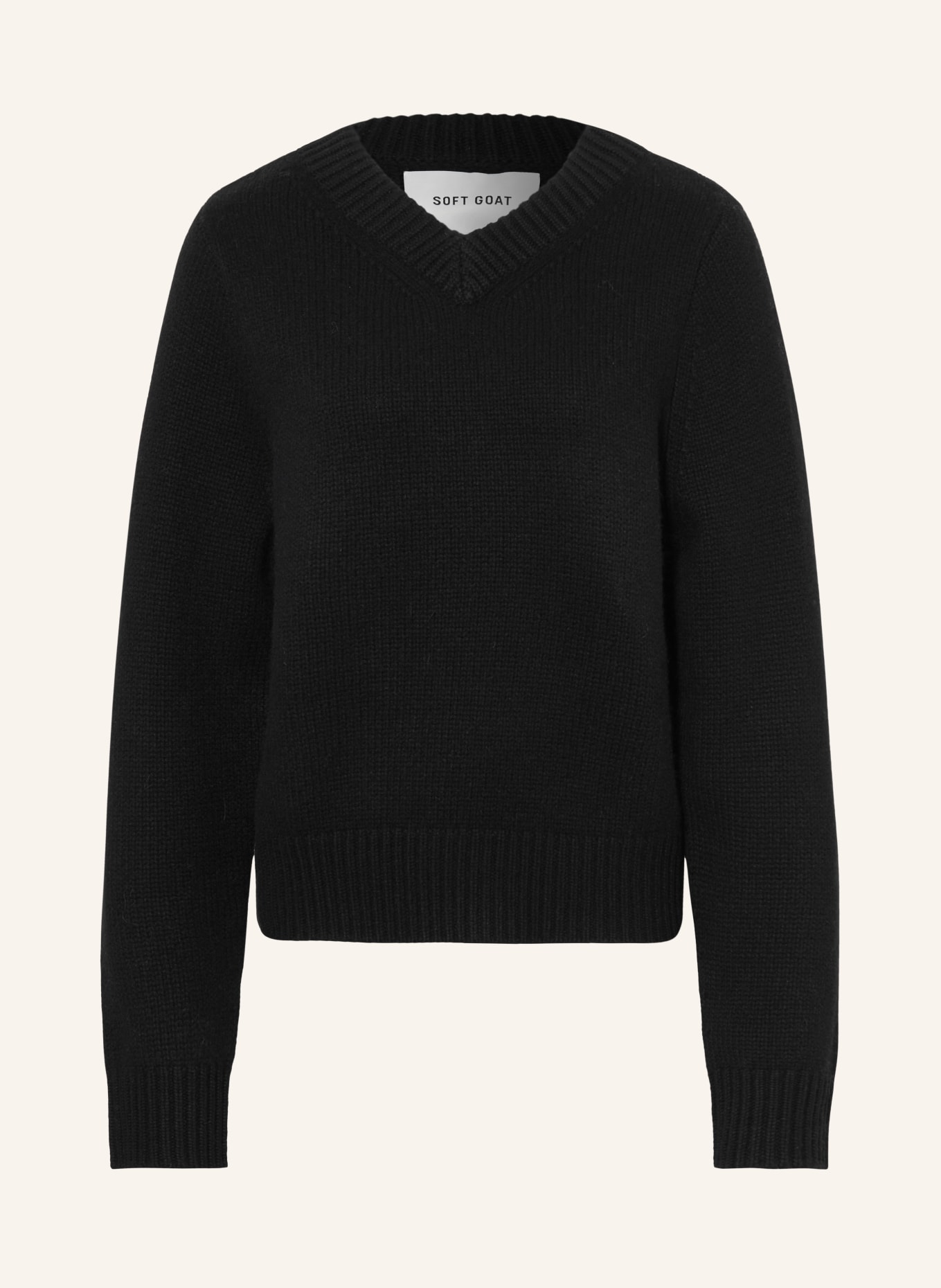 SOFT GOAT Cashmere Sweater: BLACK