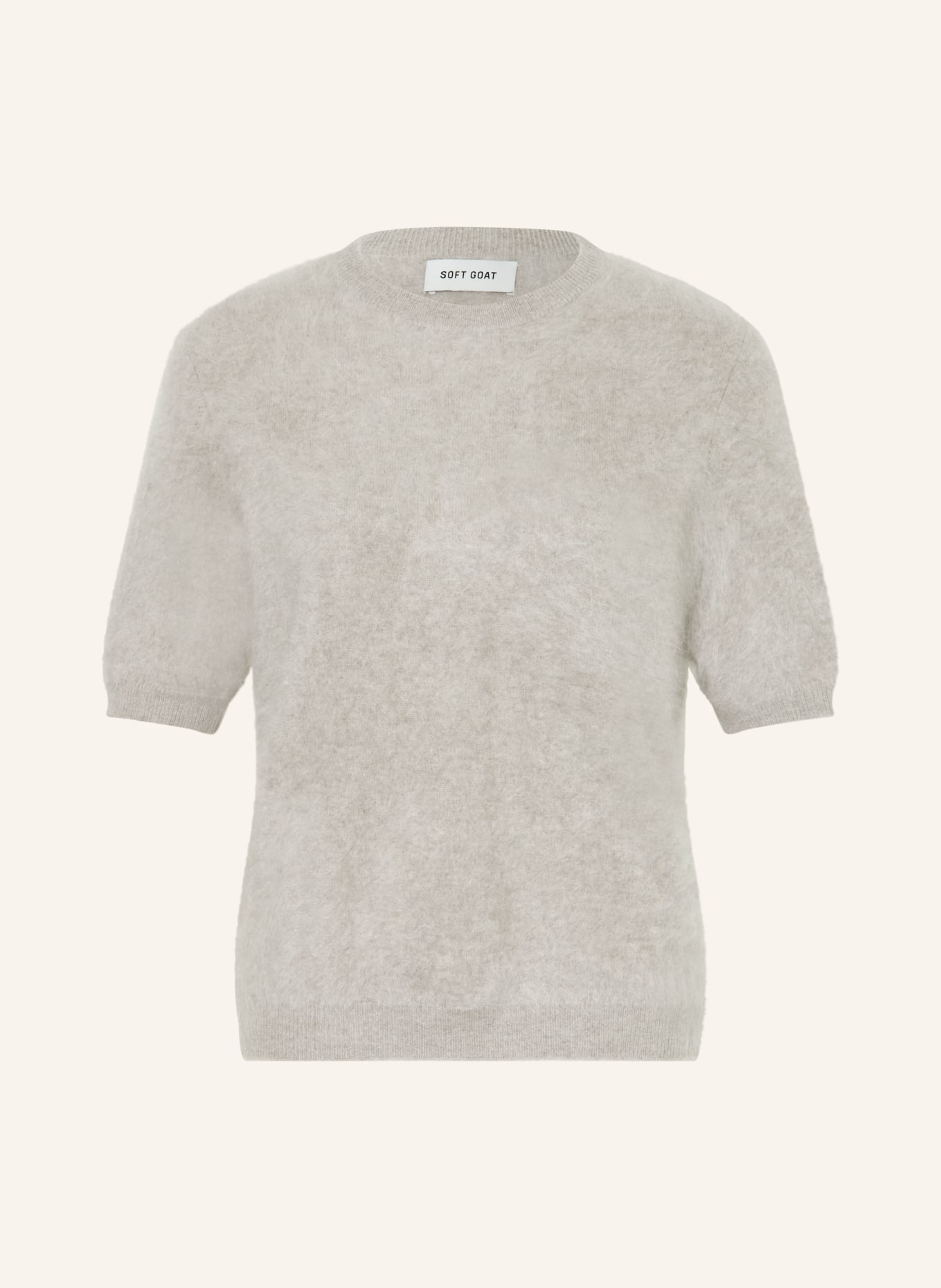 SOFT GOAT Strickshirt aus Cashmere: GRAU
