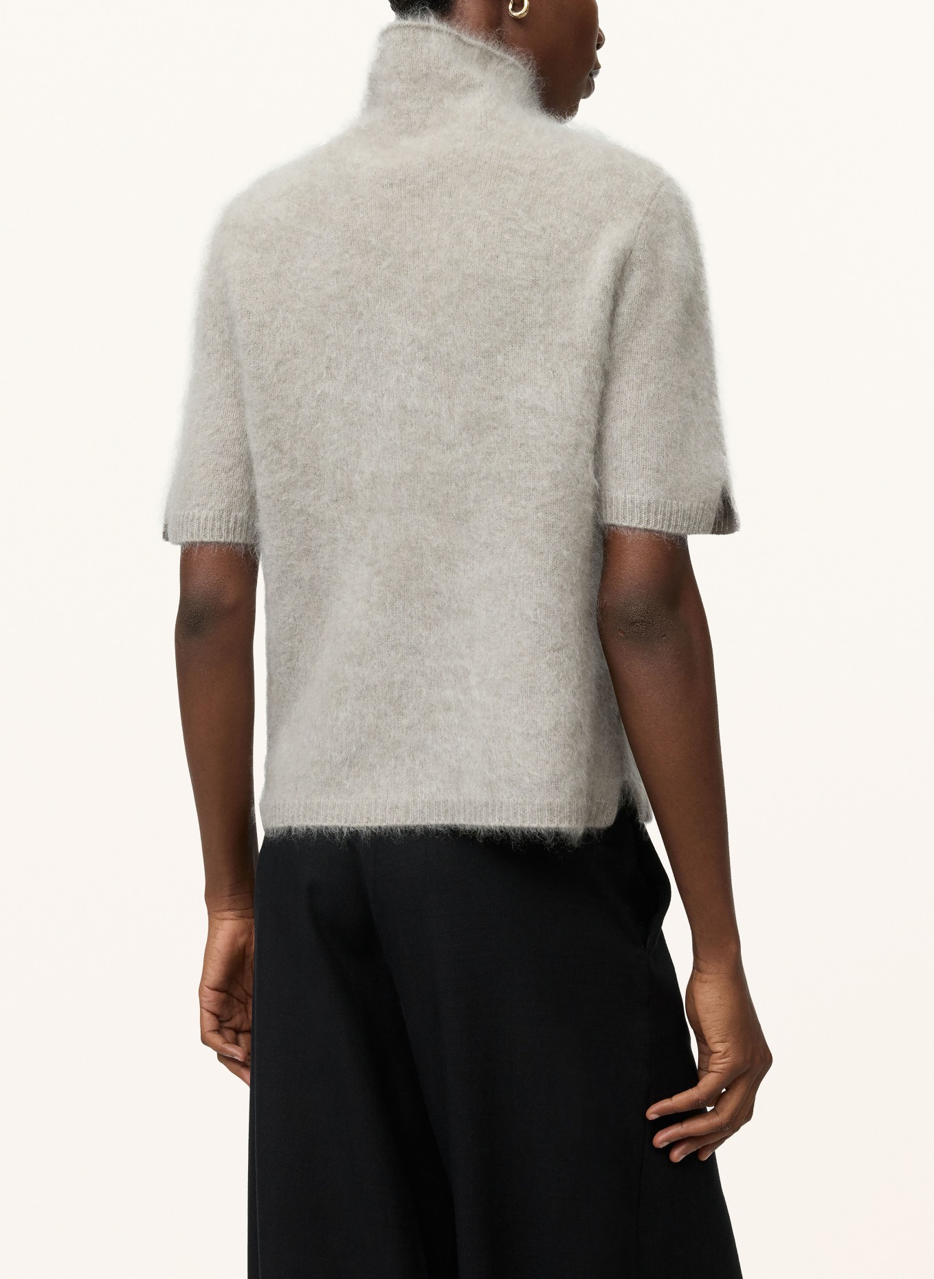 SOFT GOAT Strickshirt aus Cashmere: GRAU