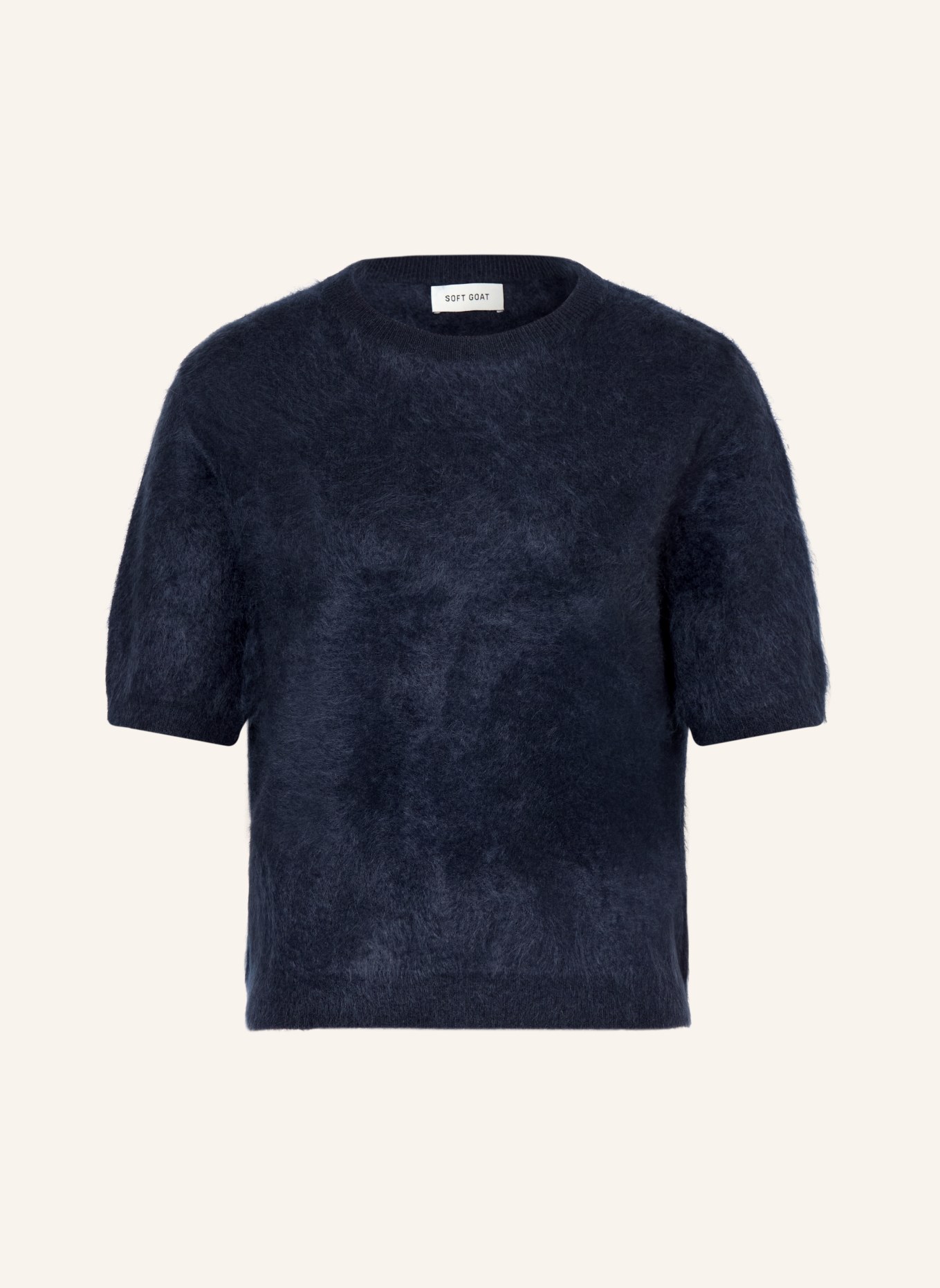 SOFT GOAT Cashmere knit shirt: DARK BLUE