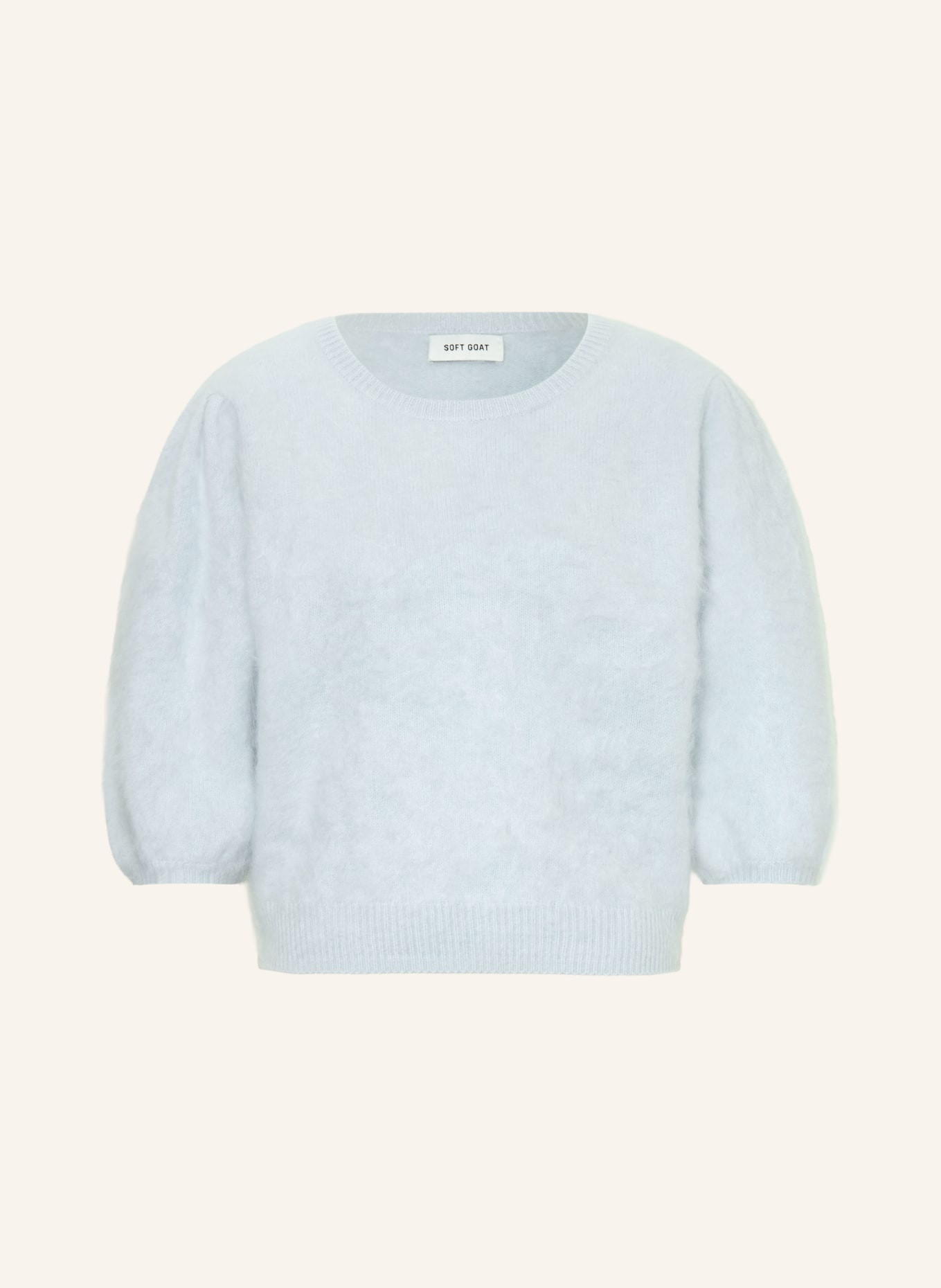 SOFT GOAT Sweter z dzianiny kaszmirowej: JASNONIEBIESKI
