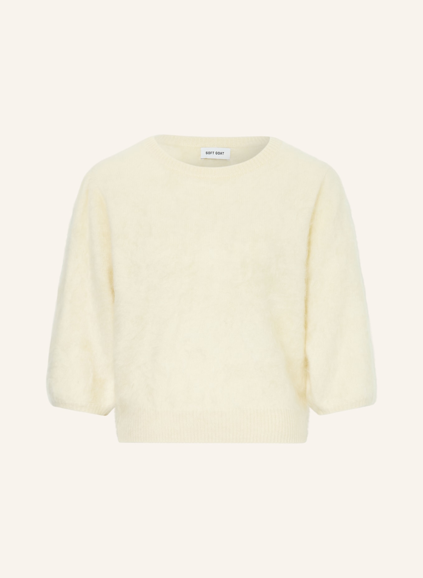 SOFT GOAT Sweter z dzianiny kaszmirowej: JASNOŻÓŁTY