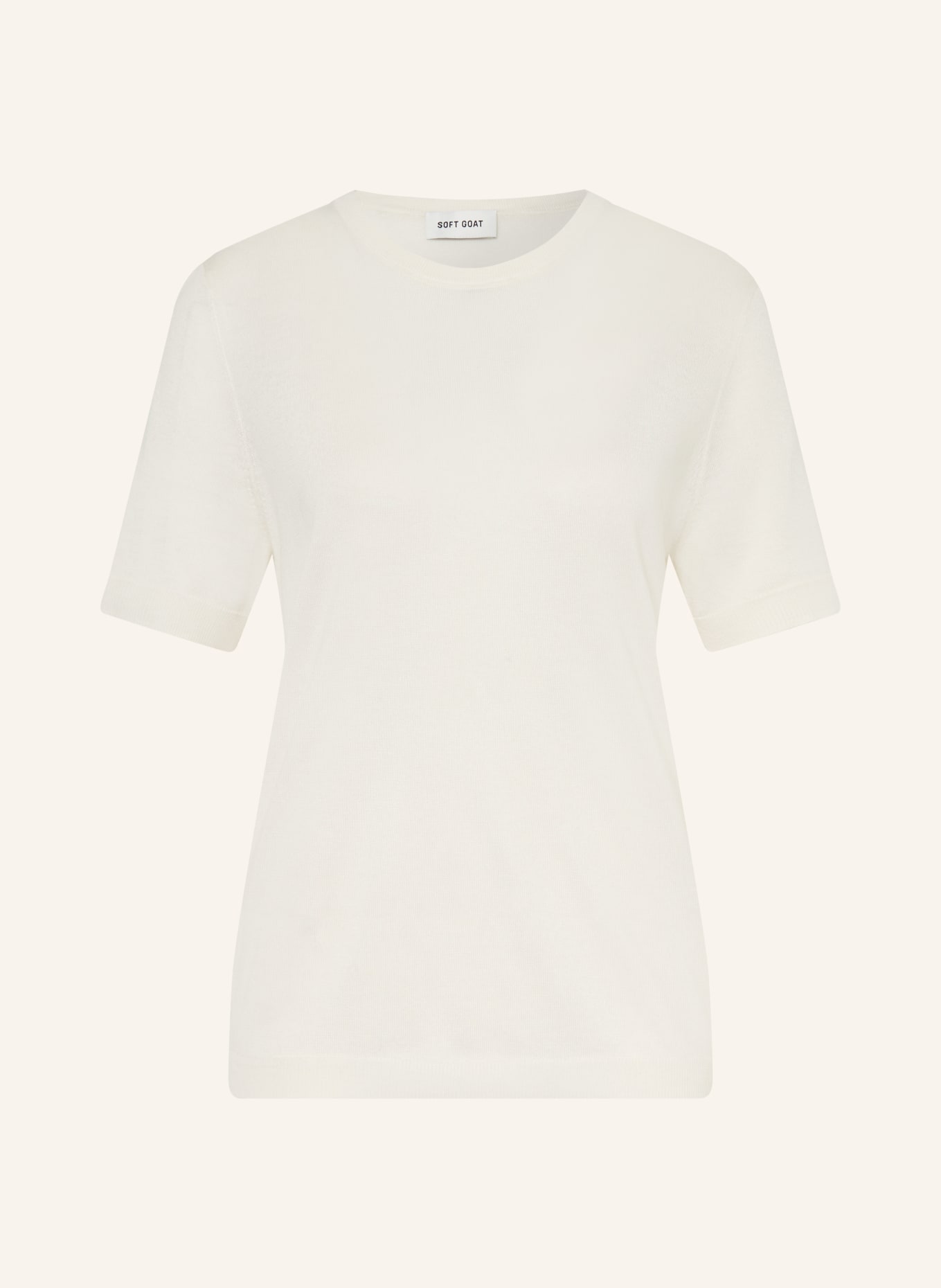 SOFT GOAT Strickshirt: CREME