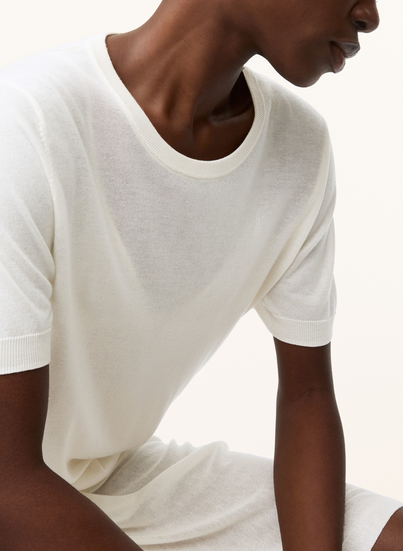 SOFT GOAT Strickshirt: CREME
