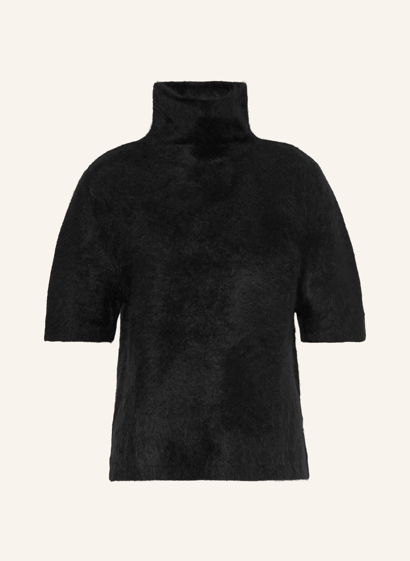 SOFT GOAT Strickshirt aus Cashmere: SCHWARZ