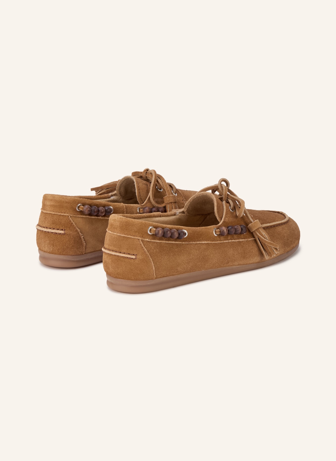 Posa Pantofi de barcă cu perle decorative: CONIAC / MARO DESCHIS / MARO ÎNCHIS