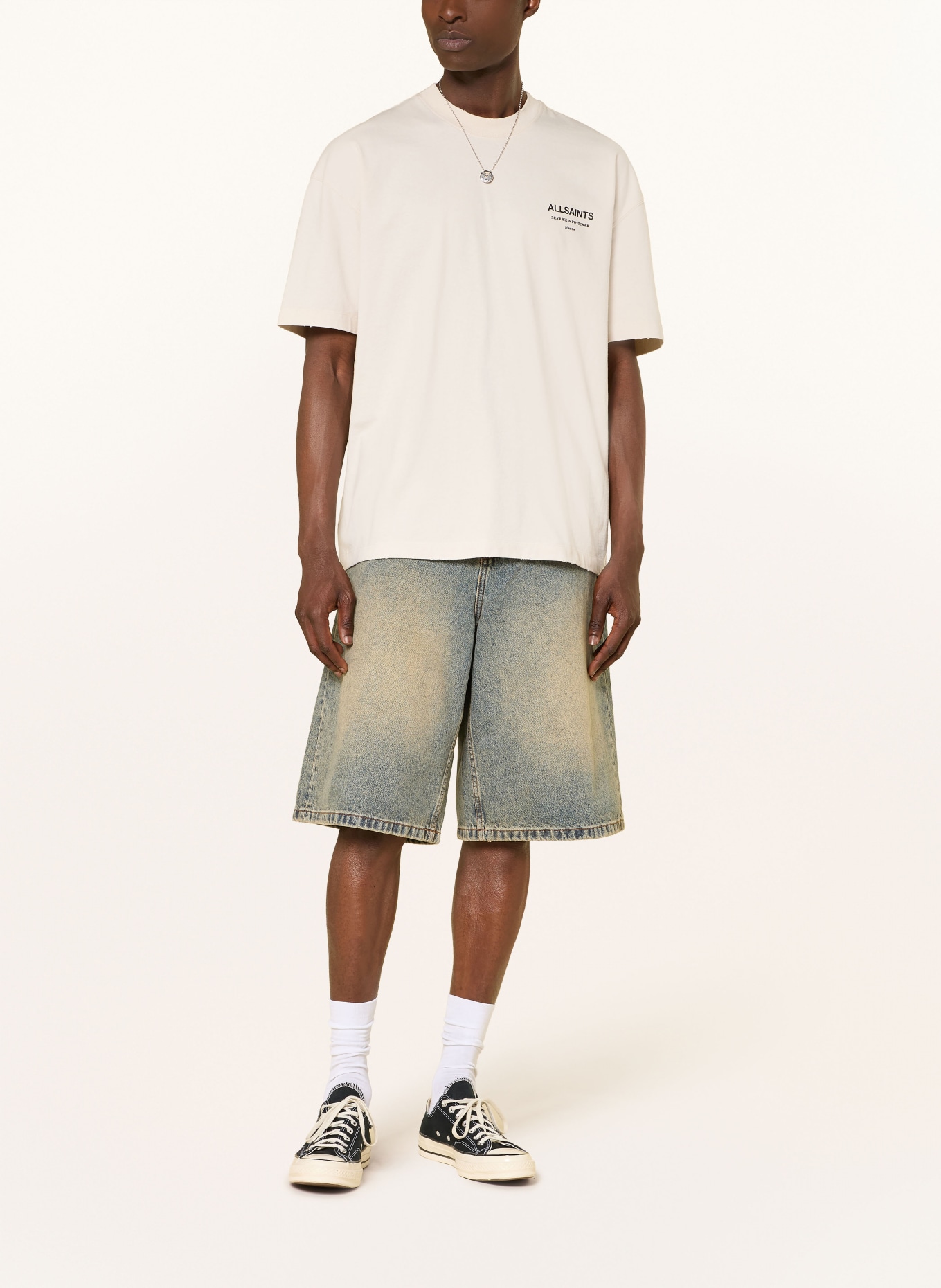 ALLSAINTS DREAMER T-Shirt: CREAM / BLACK