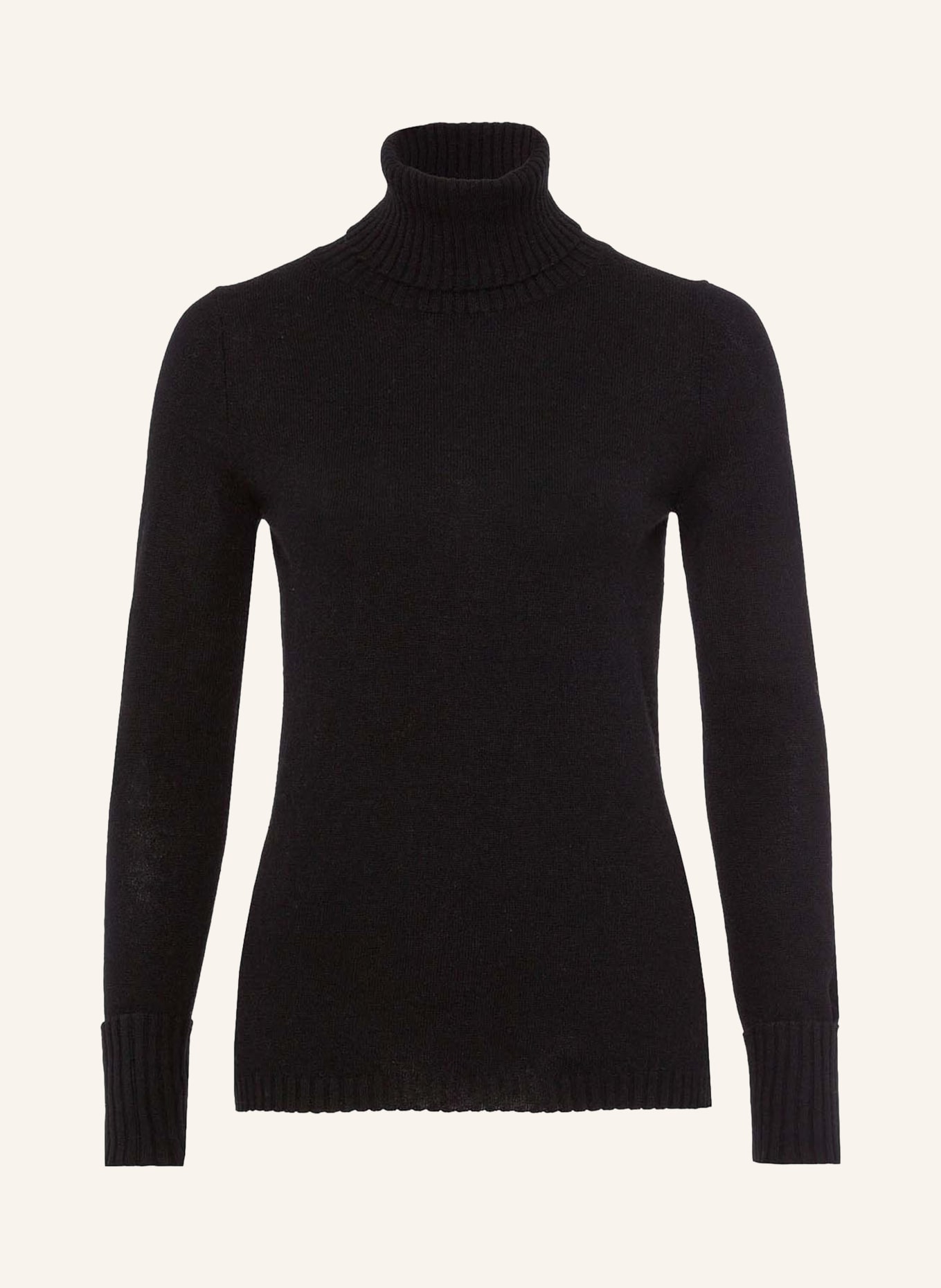 FTC CASHMERE Polotröja i kashmir: SVART
