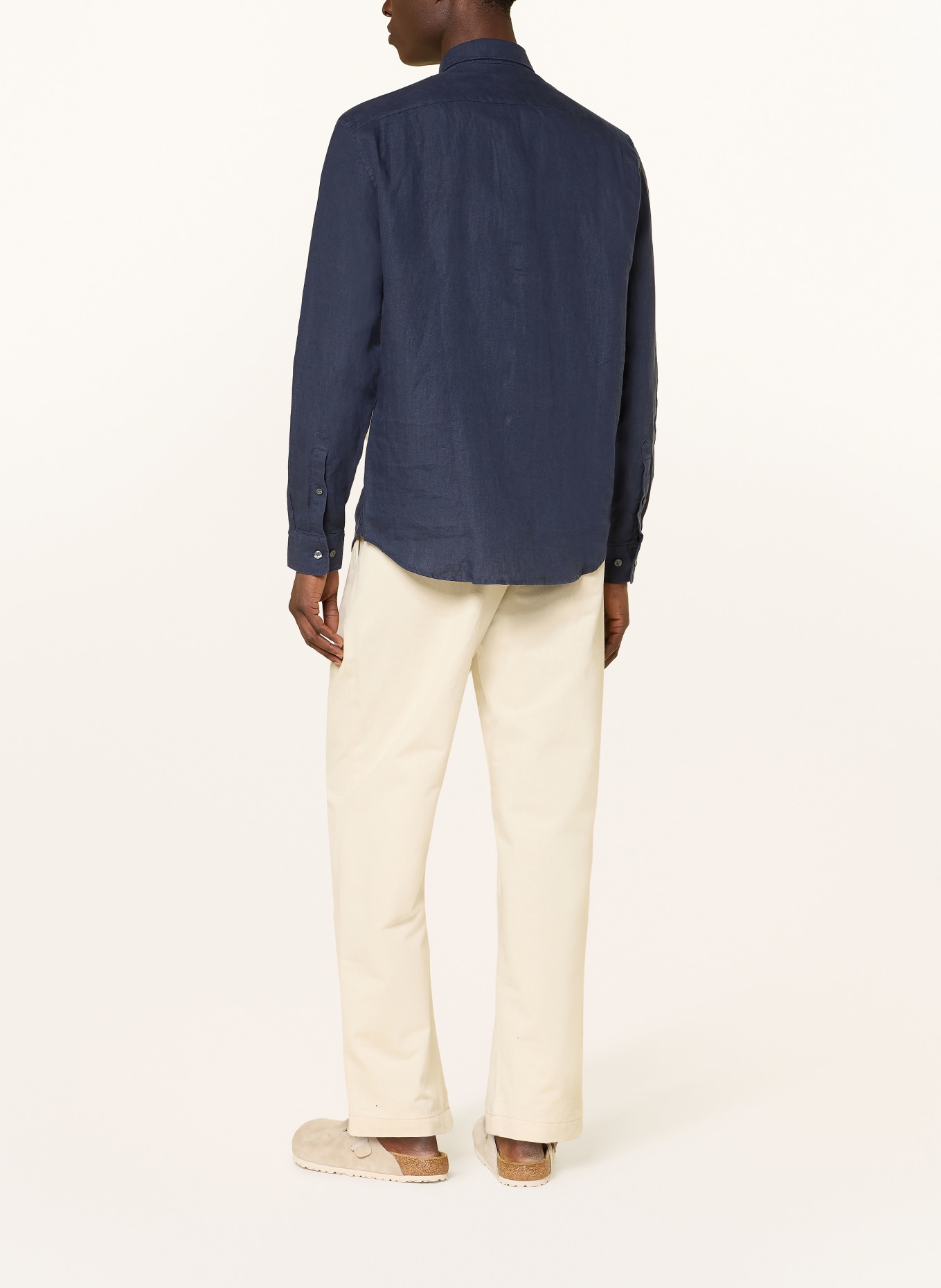 ARKET Leinenhemd Regular Fit: DUNKELBLAU