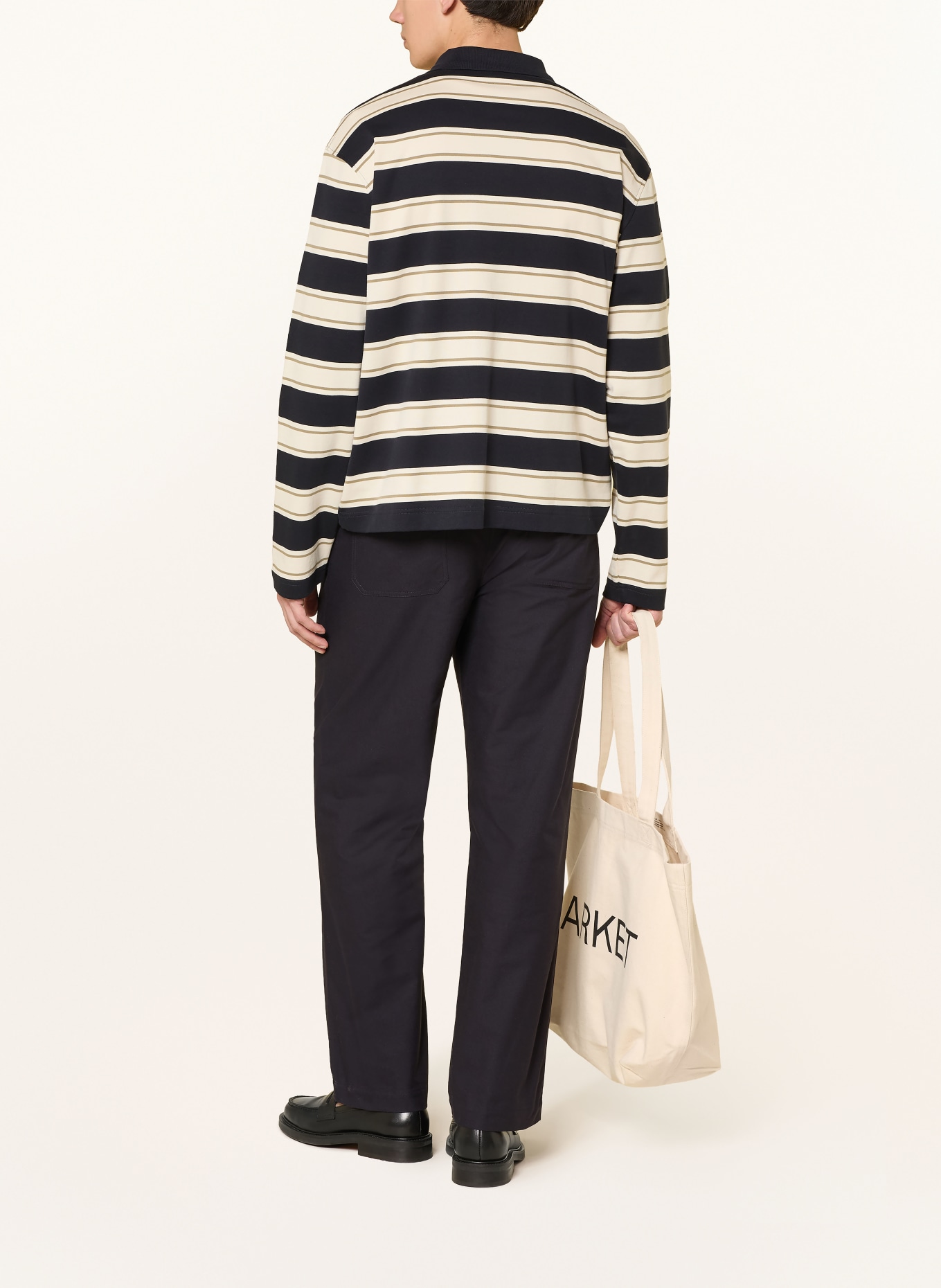 ARKET Regular-fit pants: DARK BLUE