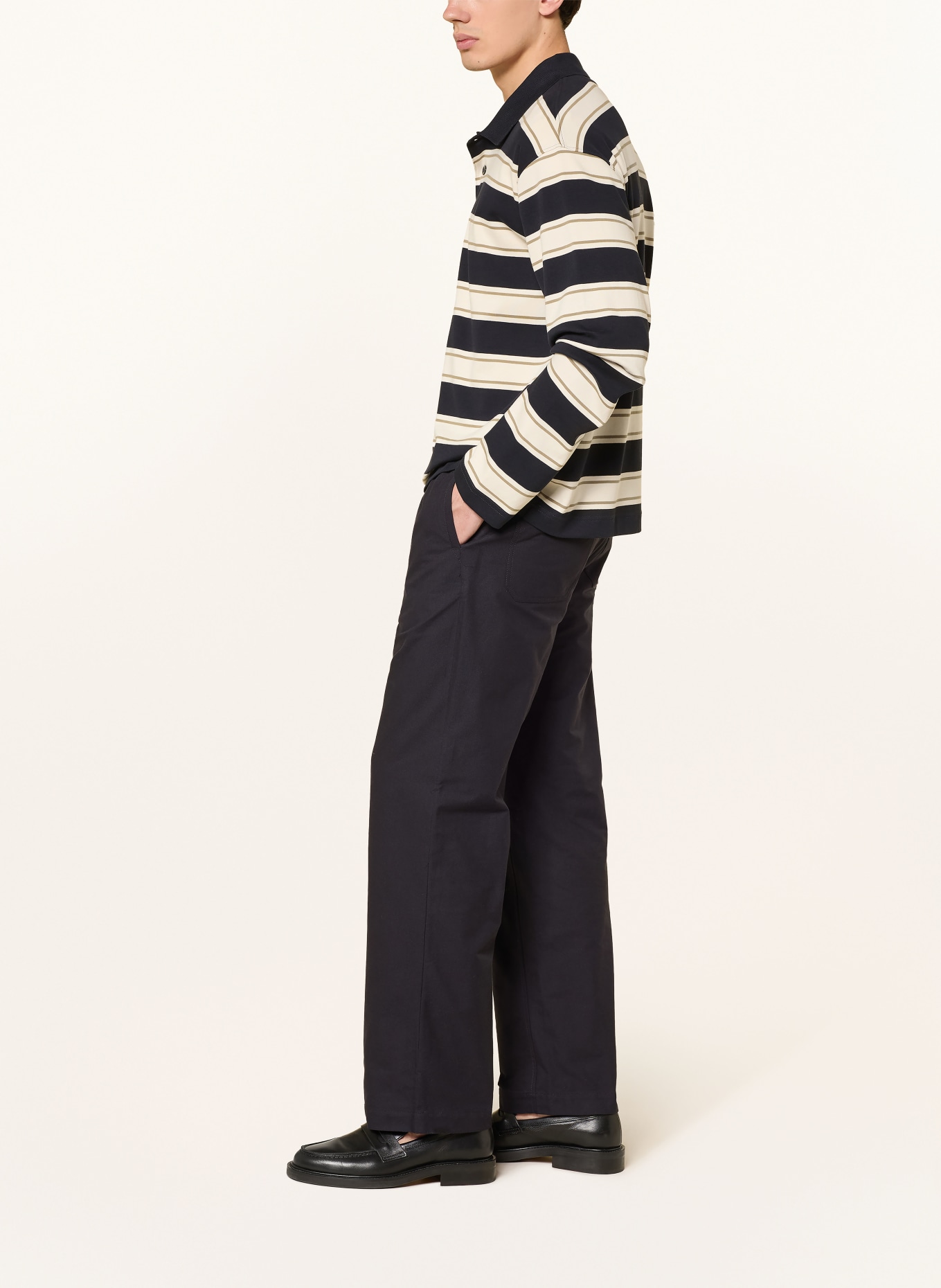 ARKET Regular-fit pants: DARK BLUE