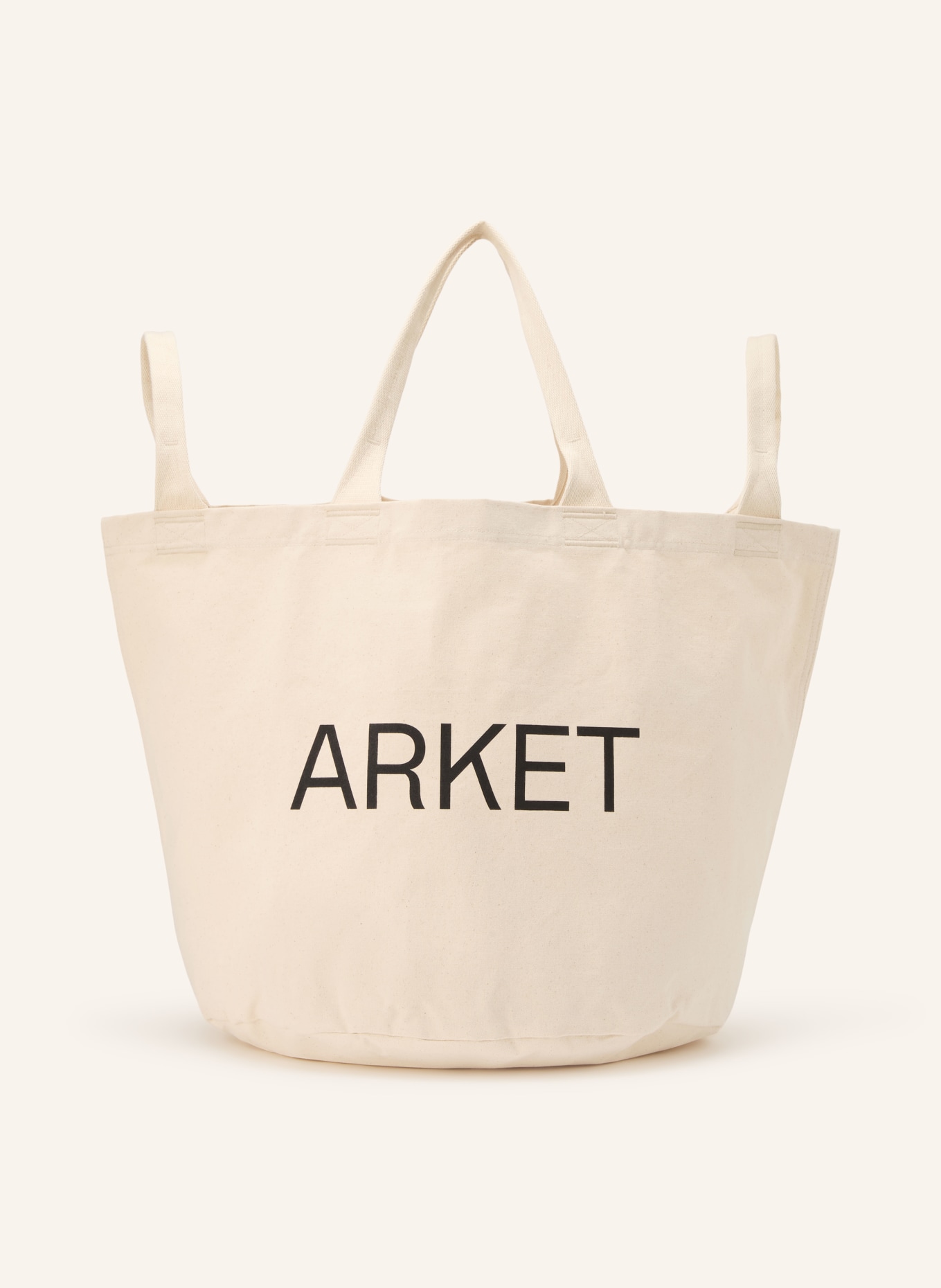 ARKET Taška XL: KRÉMOVÁ