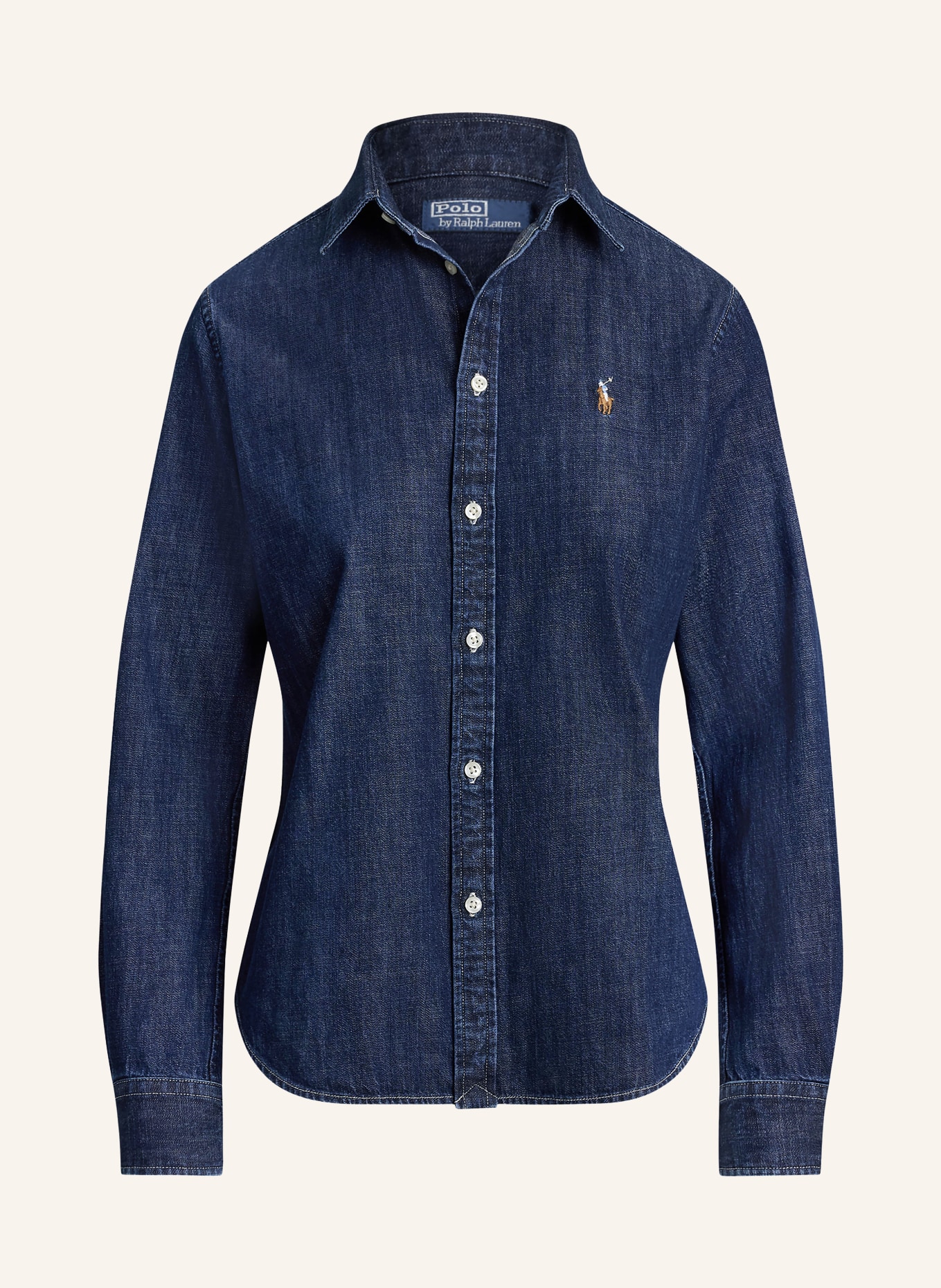 POLO RALPH LAUREN Blouse en jean: BLEU FONCÉ