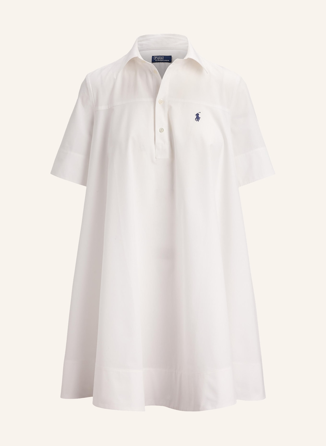 POLO RALPH LAUREN Šaty s límečkem: BÍLÁ