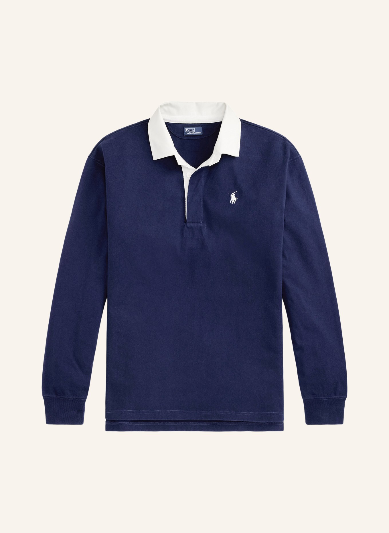 POLO RALPH LAUREN Rugbyshirt: DUNKELBLAU / WEISS