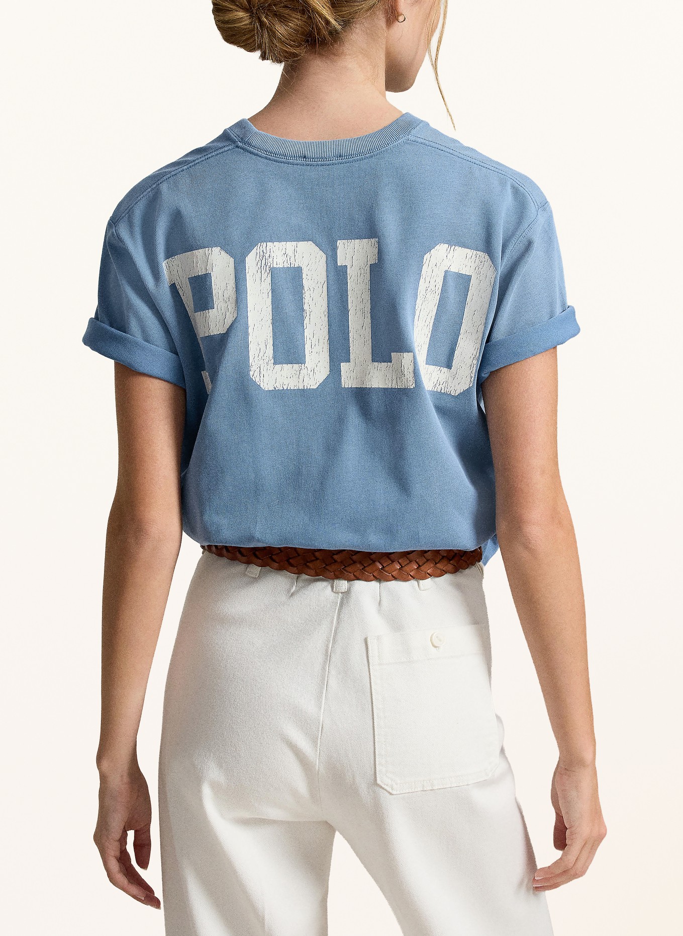 POLO RALPH LAUREN Tričko: ČERNOŠEDÁ / BÍLÁ