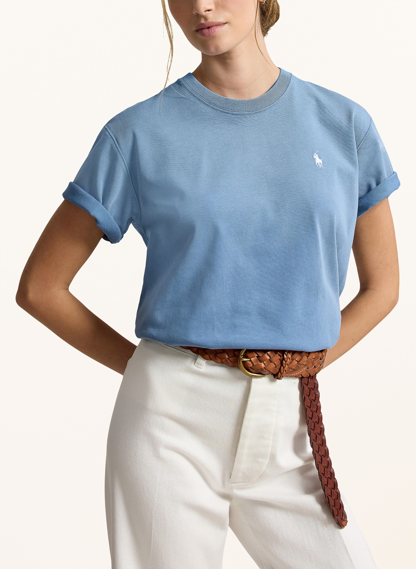 POLO RALPH LAUREN Tričko: ČERNOŠEDÁ / BÍLÁ