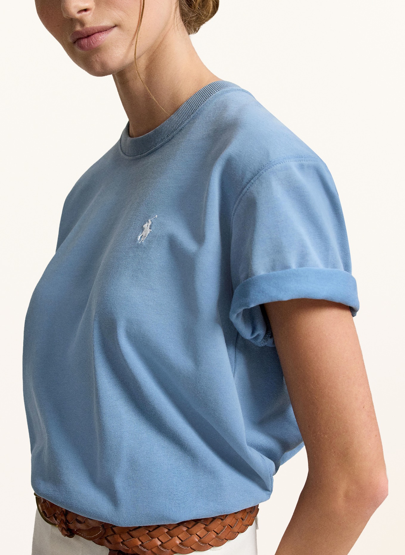 POLO RALPH LAUREN Tričko: ČERNOŠEDÁ / BÍLÁ