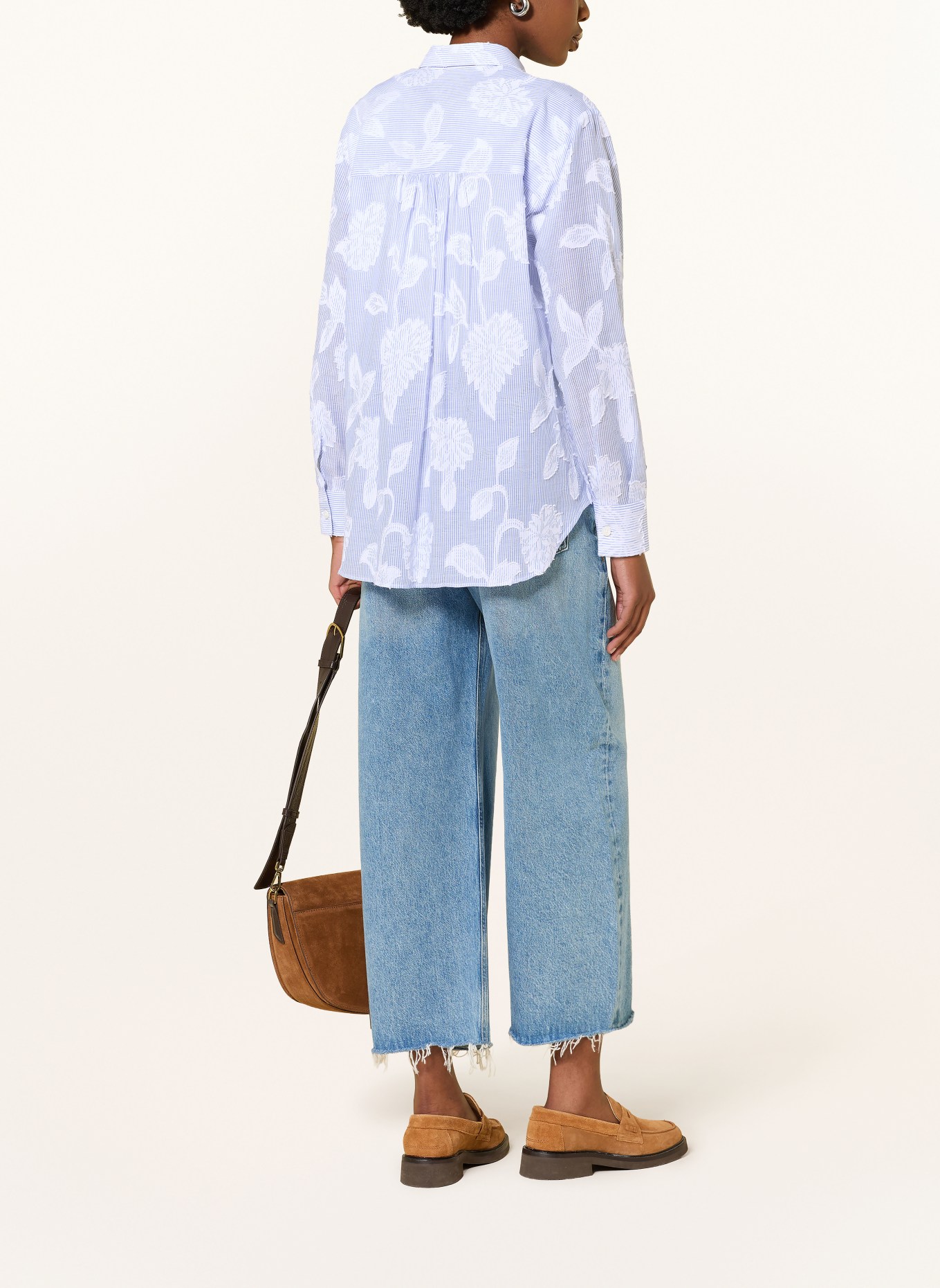 lilienfels Shirt blouse: BLUE / WHITE